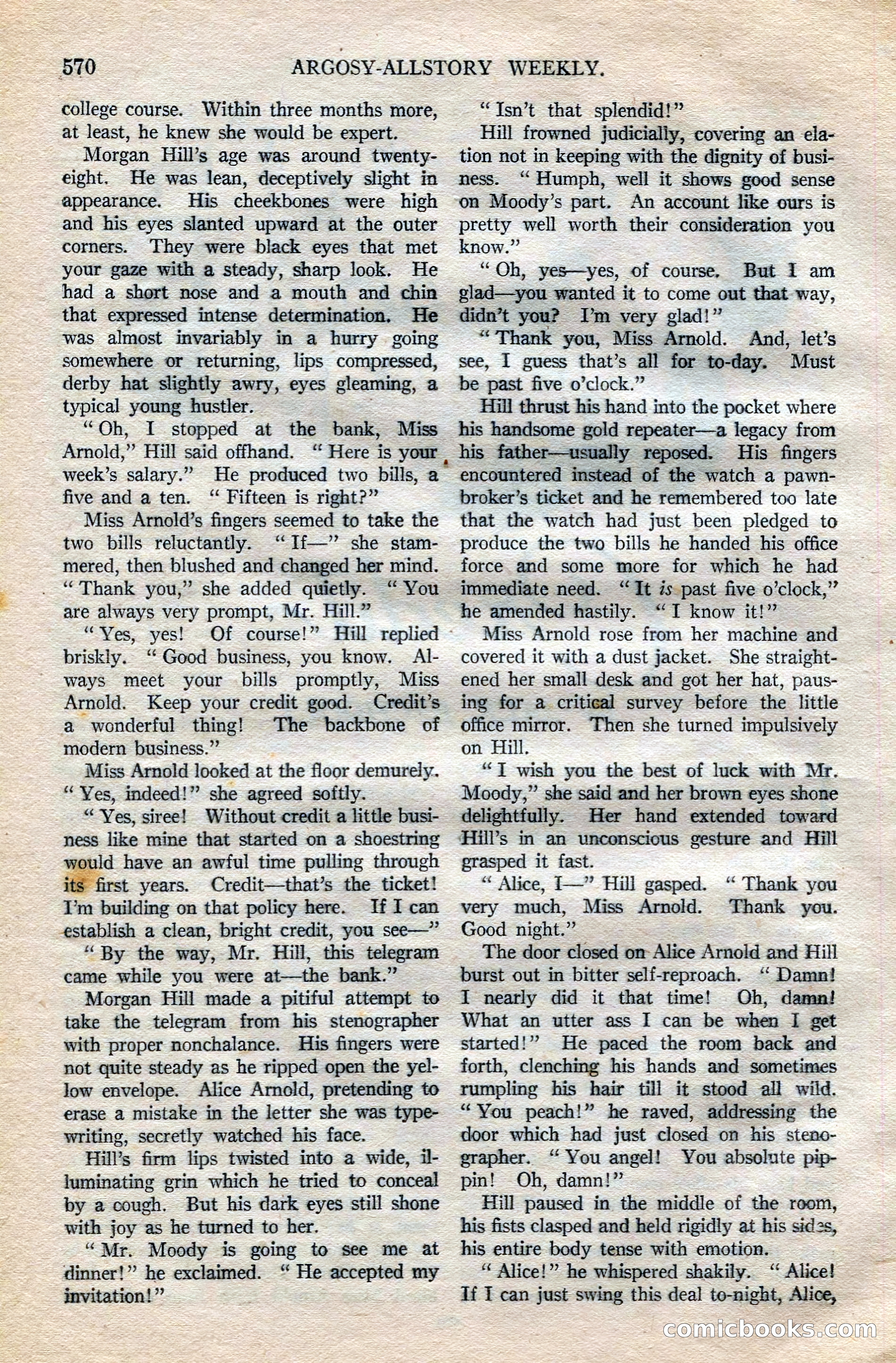 Argosy All-Story Weekly — page 100 of 172
