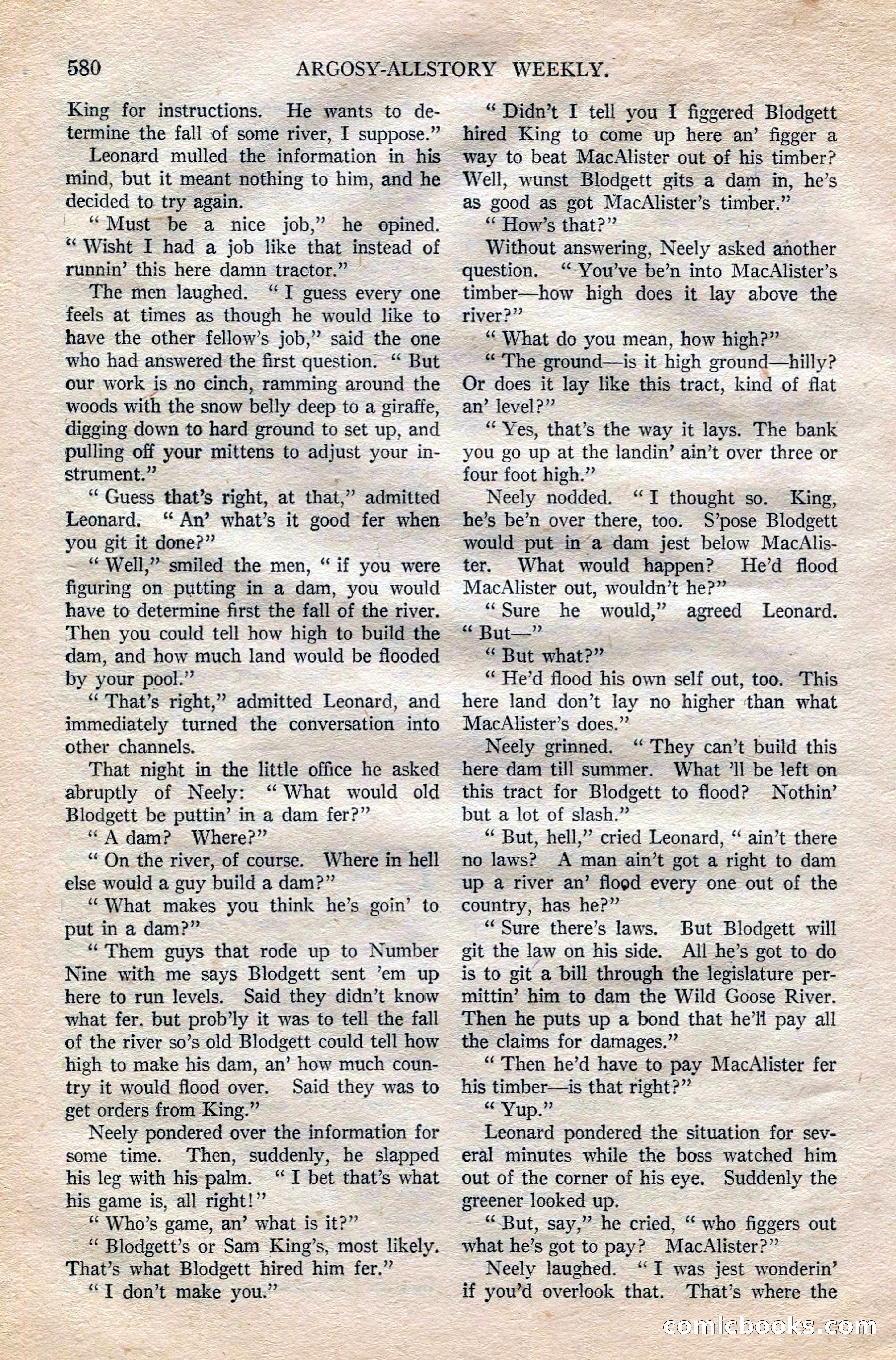 Argosy All-Story Weekly — page 110 of 172