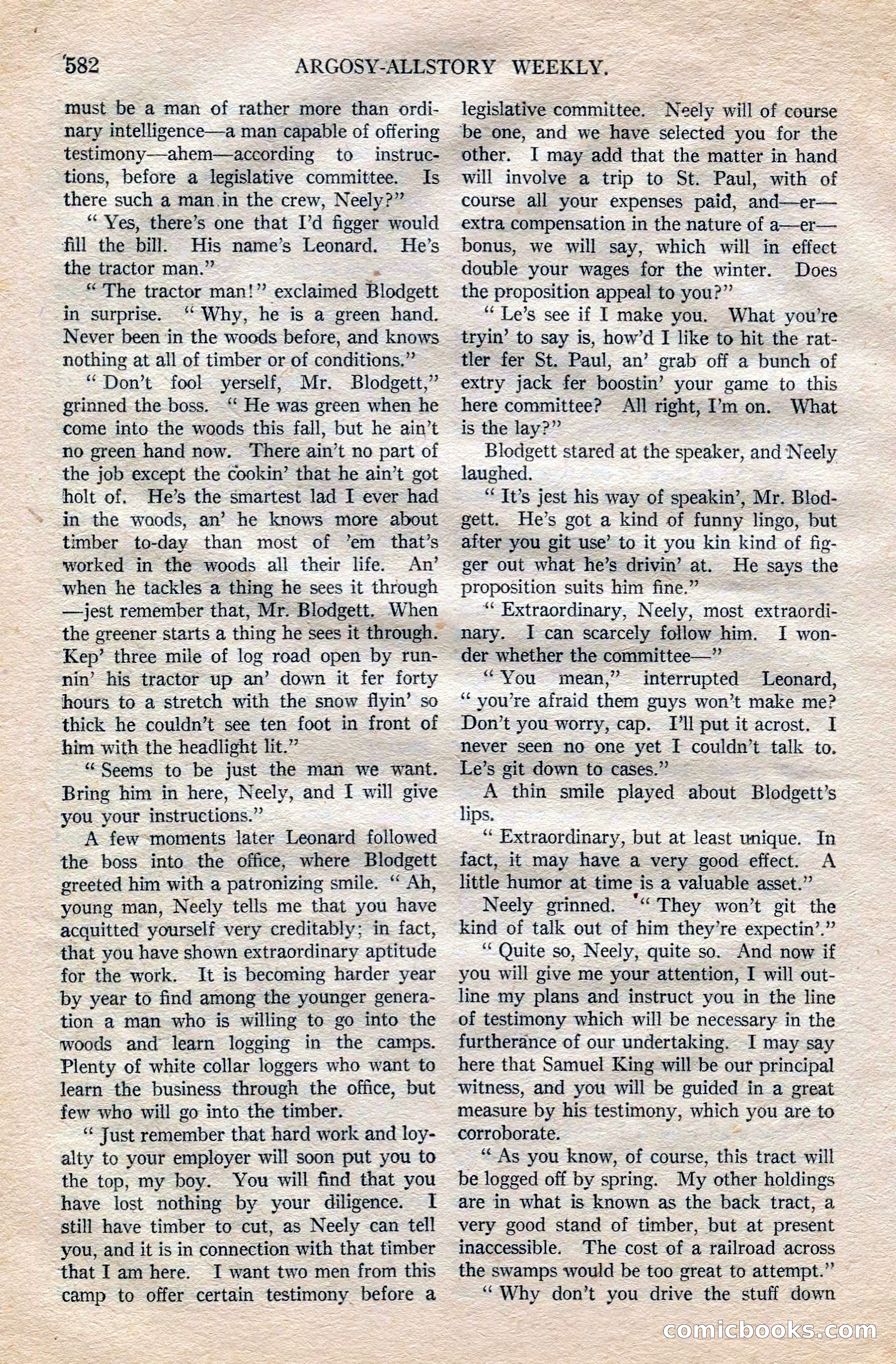 Argosy All-Story Weekly — page 112 of 172