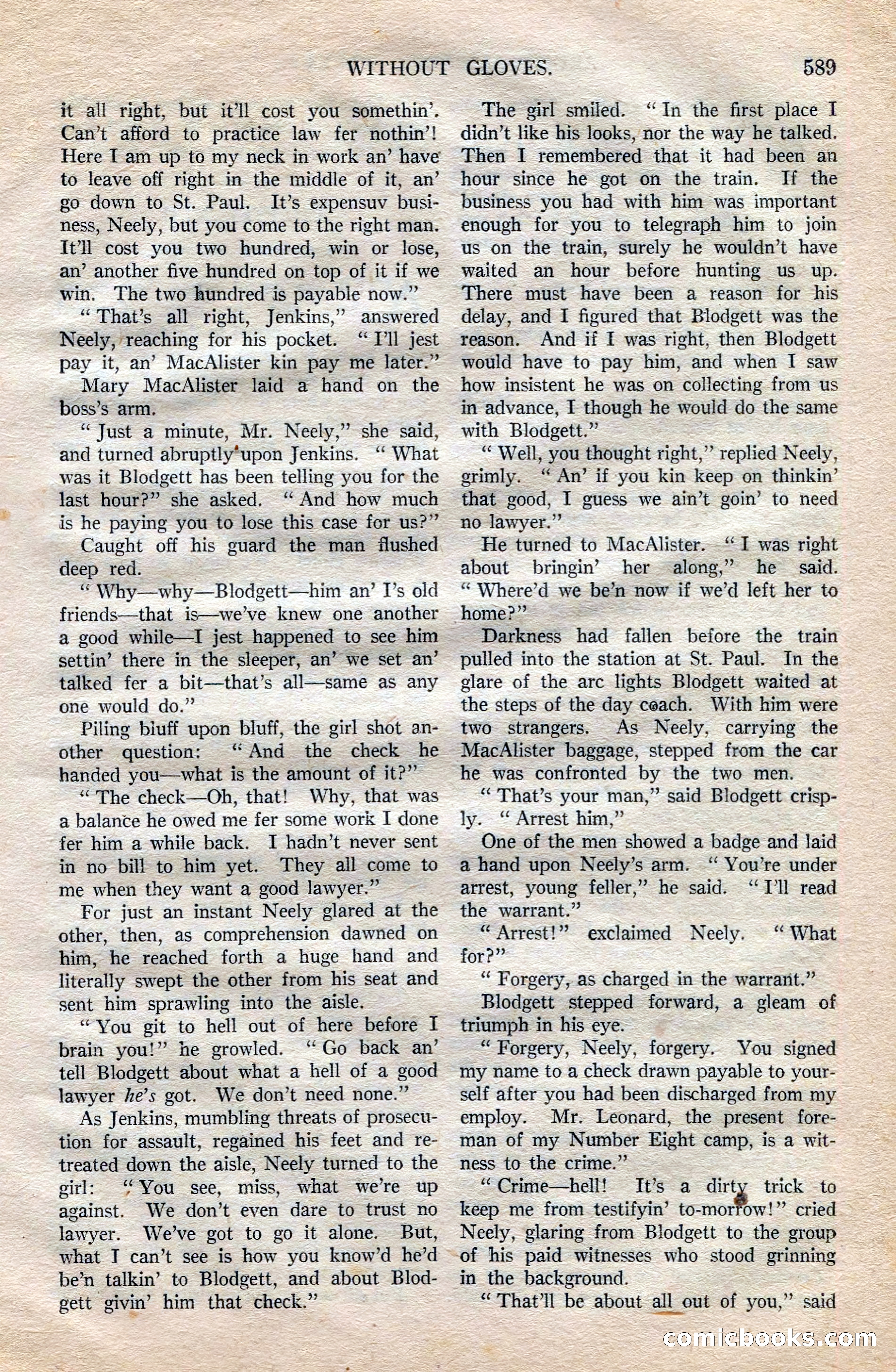 Argosy All-Story Weekly — page 119 of 172