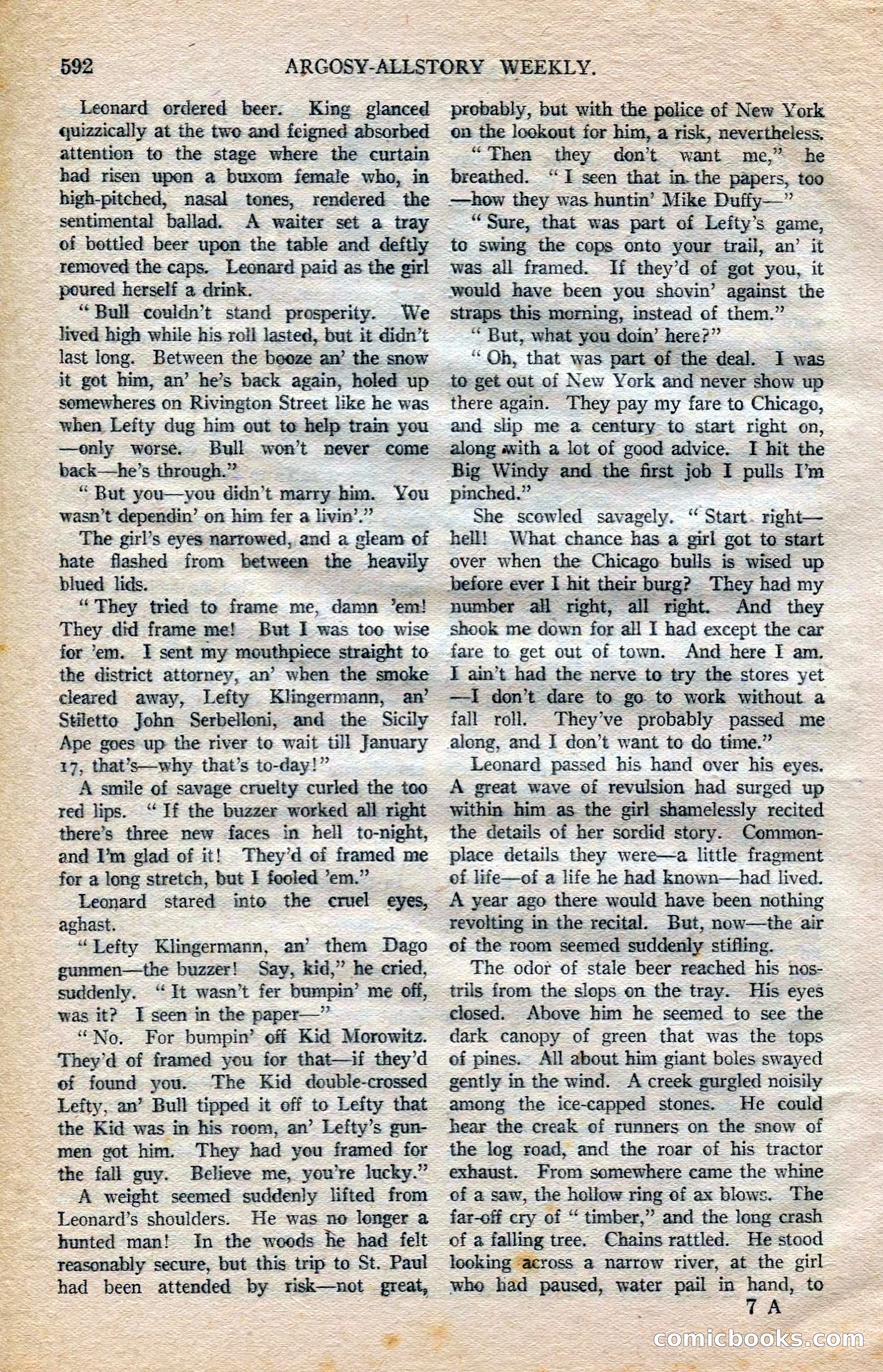 Argosy All-Story Weekly — page 122 of 172