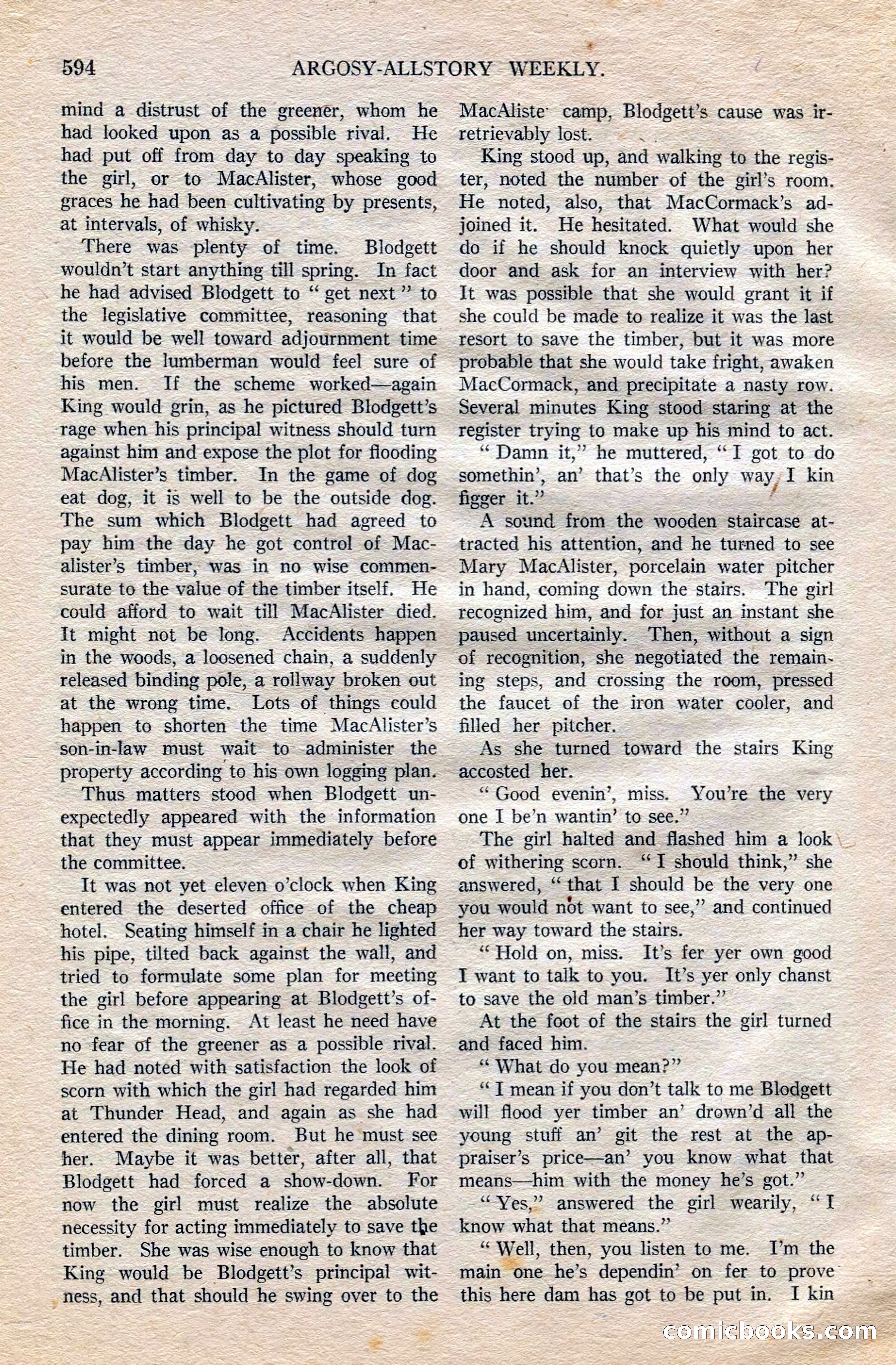 Argosy All-Story Weekly — page 124 of 172