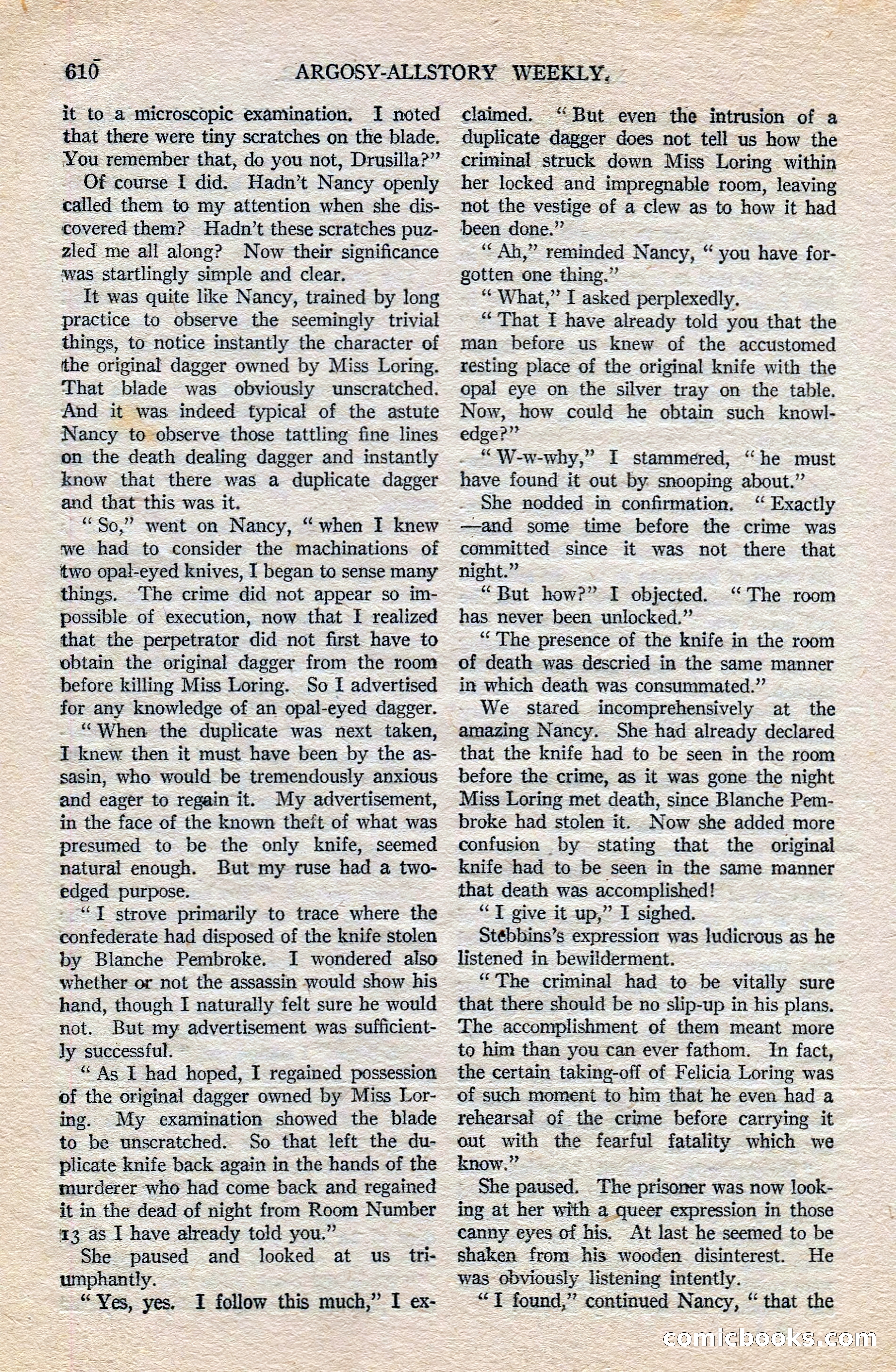 Argosy All-Story Weekly — page 140 of 172