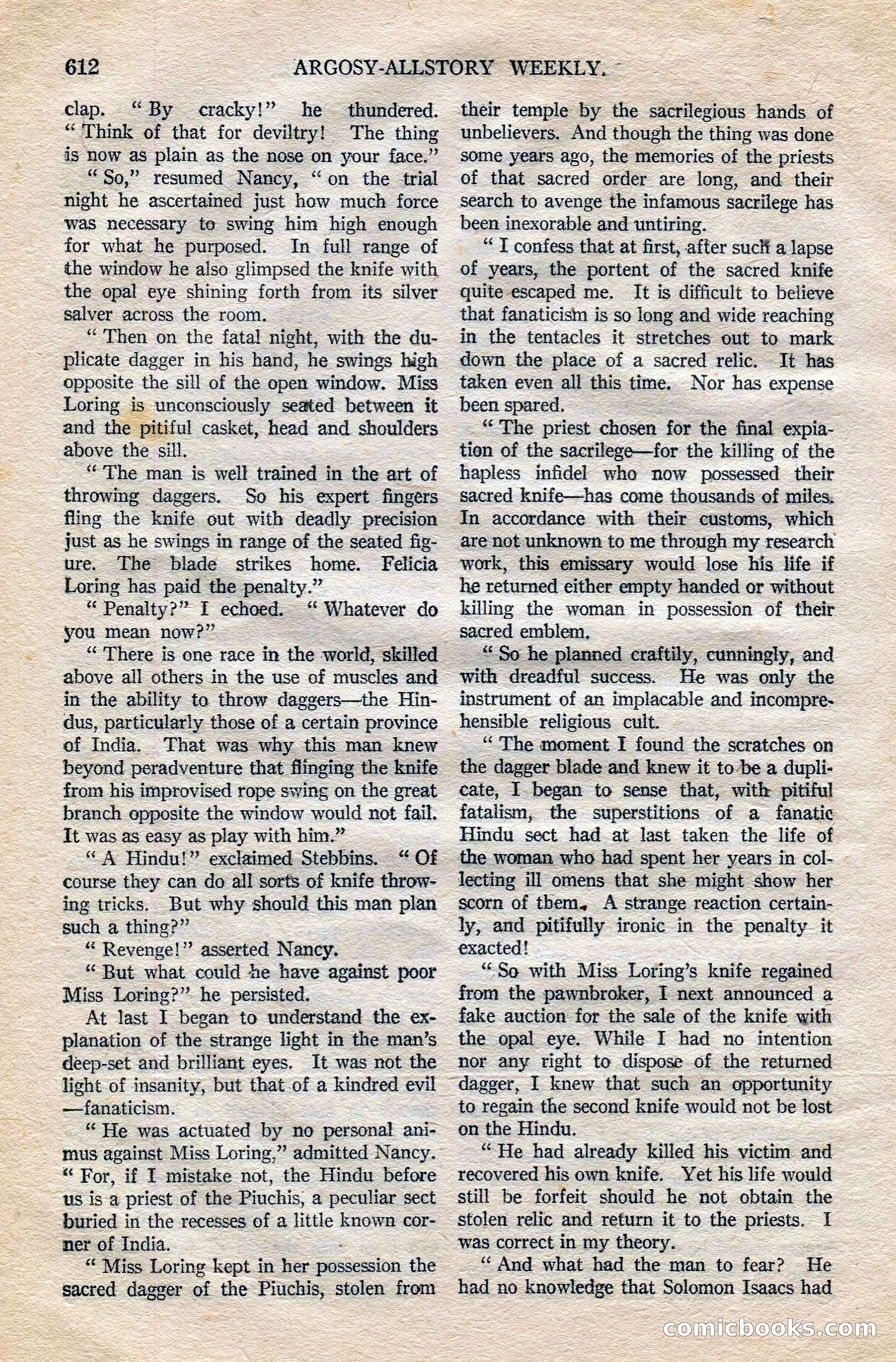 Argosy All-Story Weekly — page 142 of 172