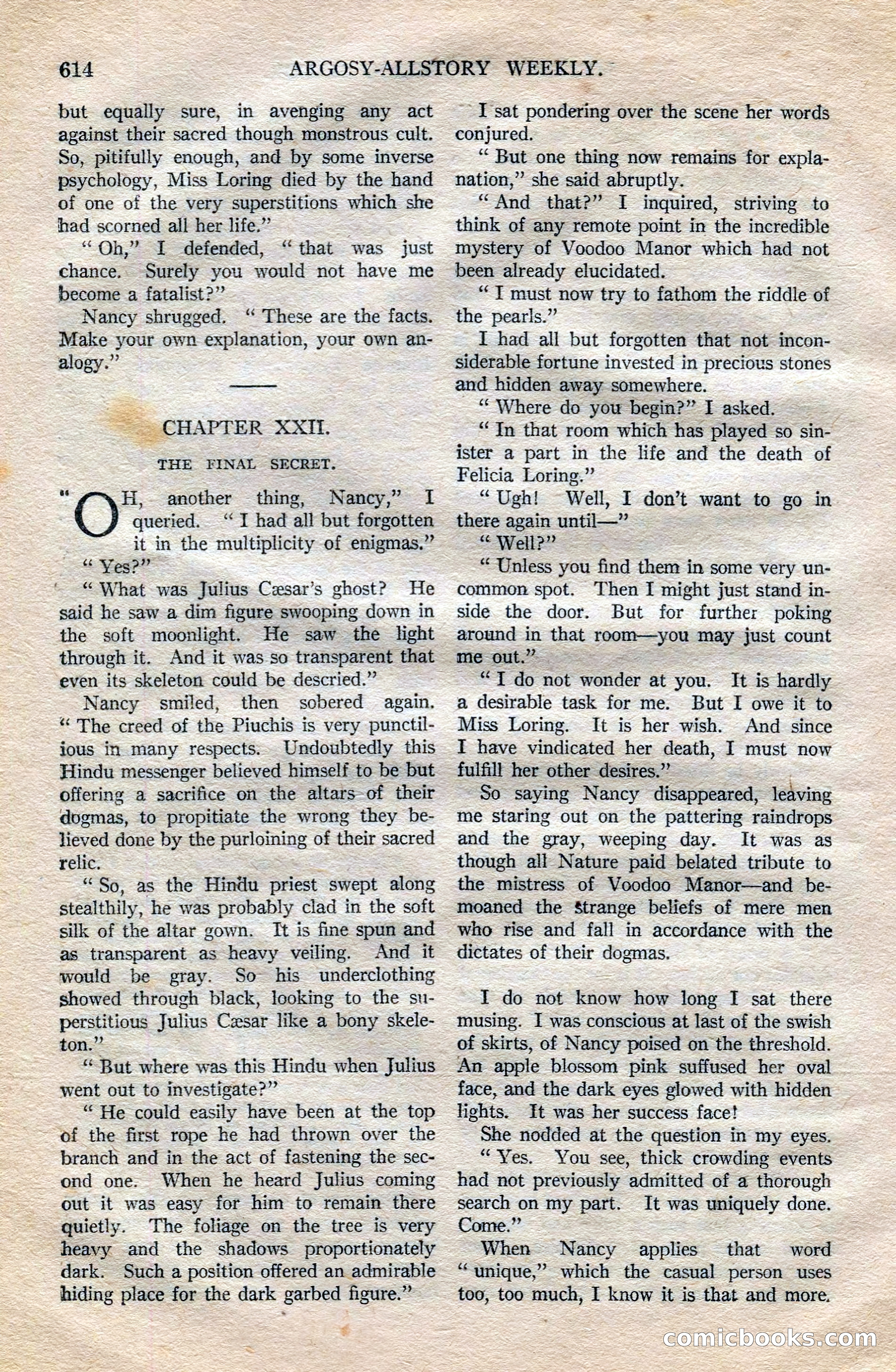 Argosy All-Story Weekly — page 144 of 172