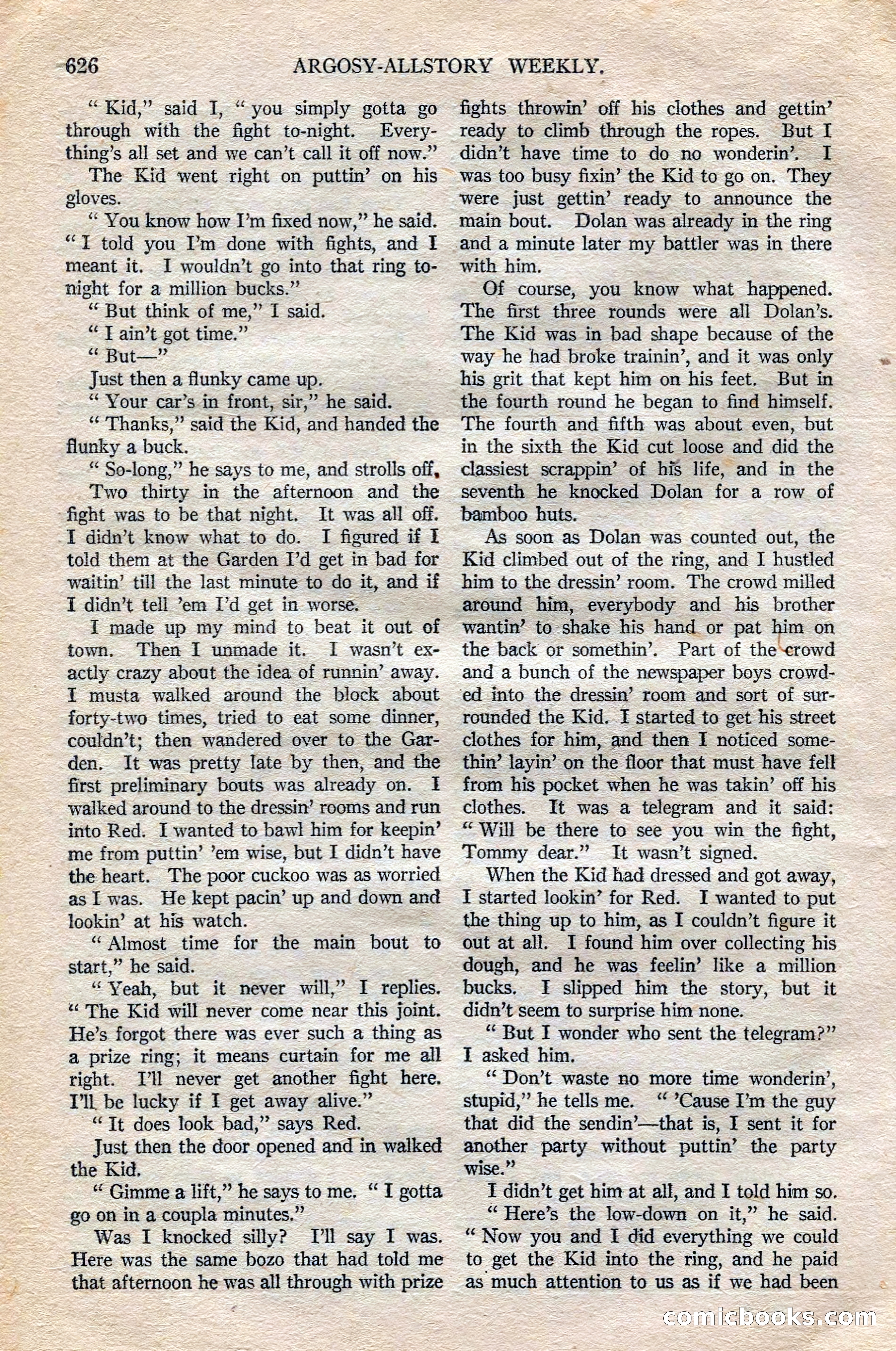 Argosy All-Story Weekly — page 156 of 172