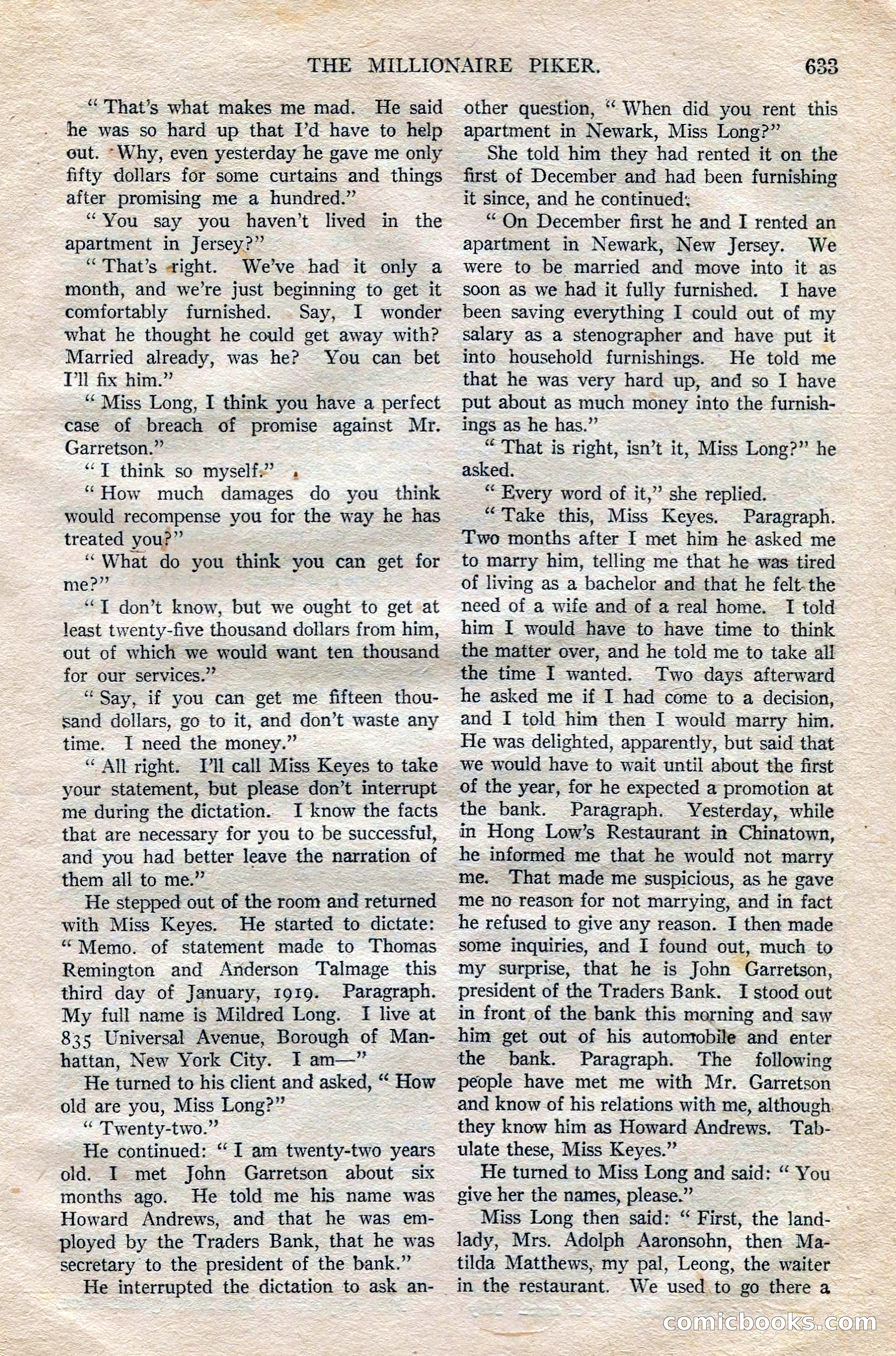 Argosy All-Story Weekly — page 163 of 172