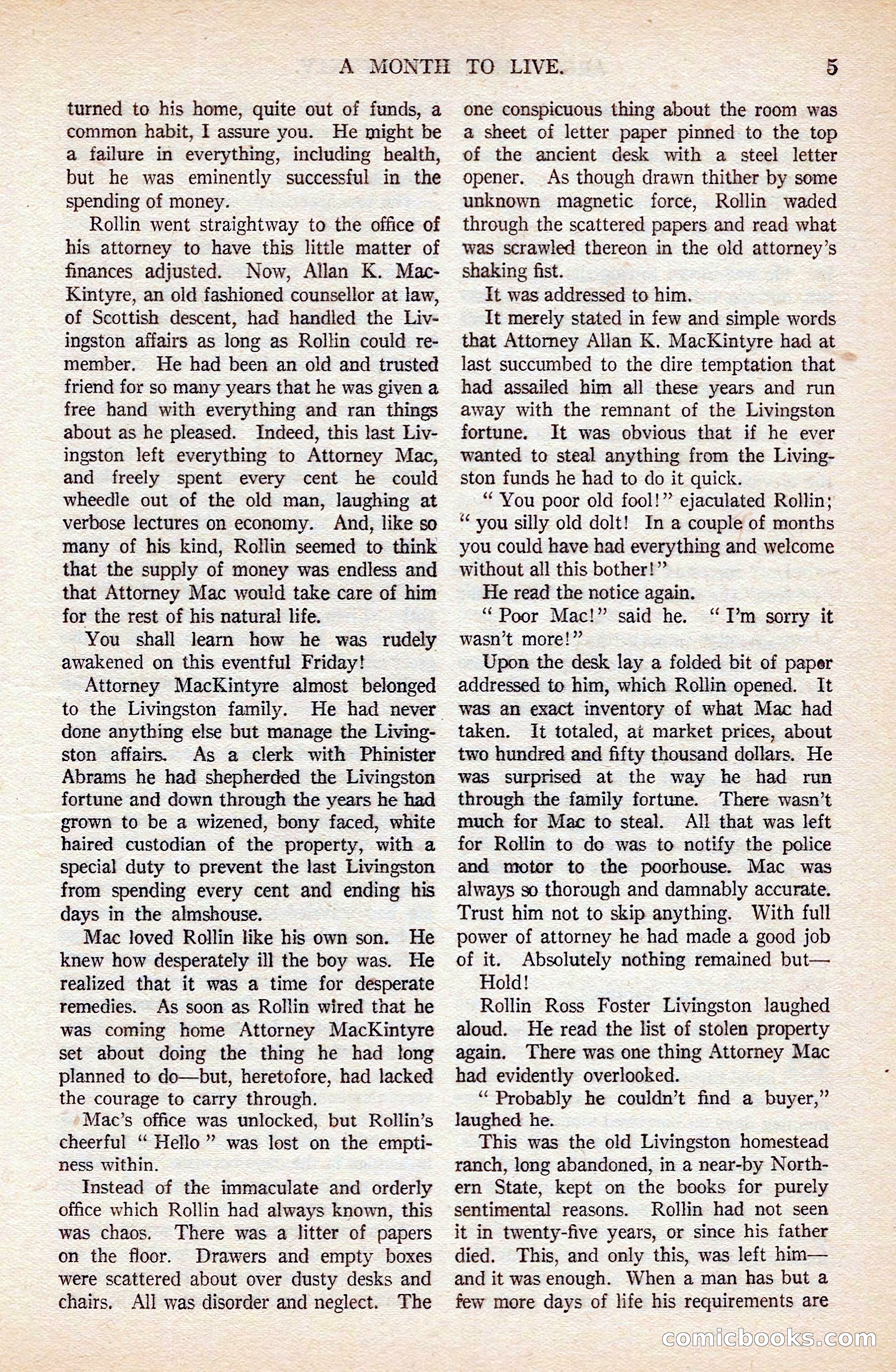 Argosy All-Story Weekly — page 15 of 176