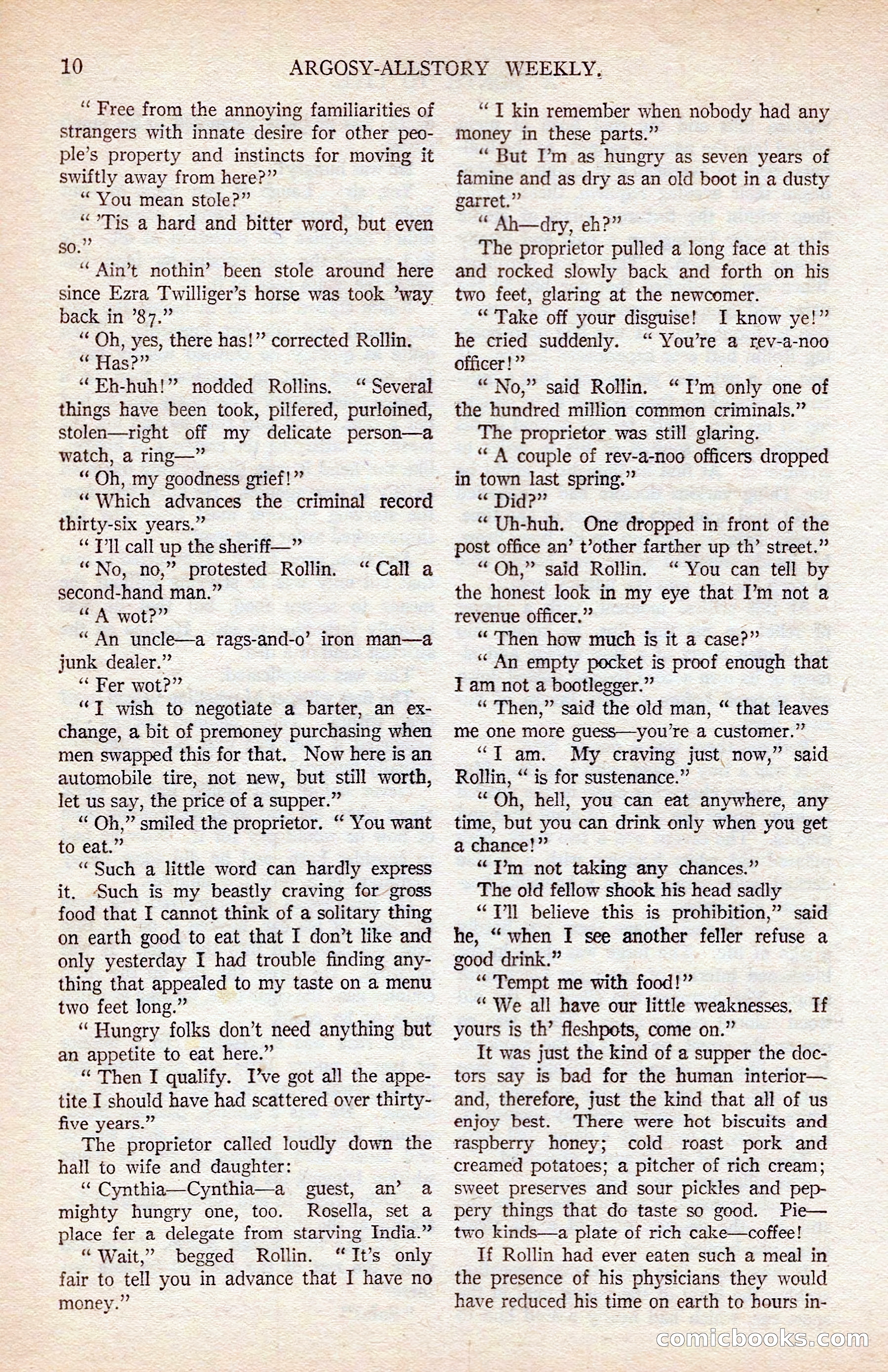Argosy All-Story Weekly — page 20 of 176