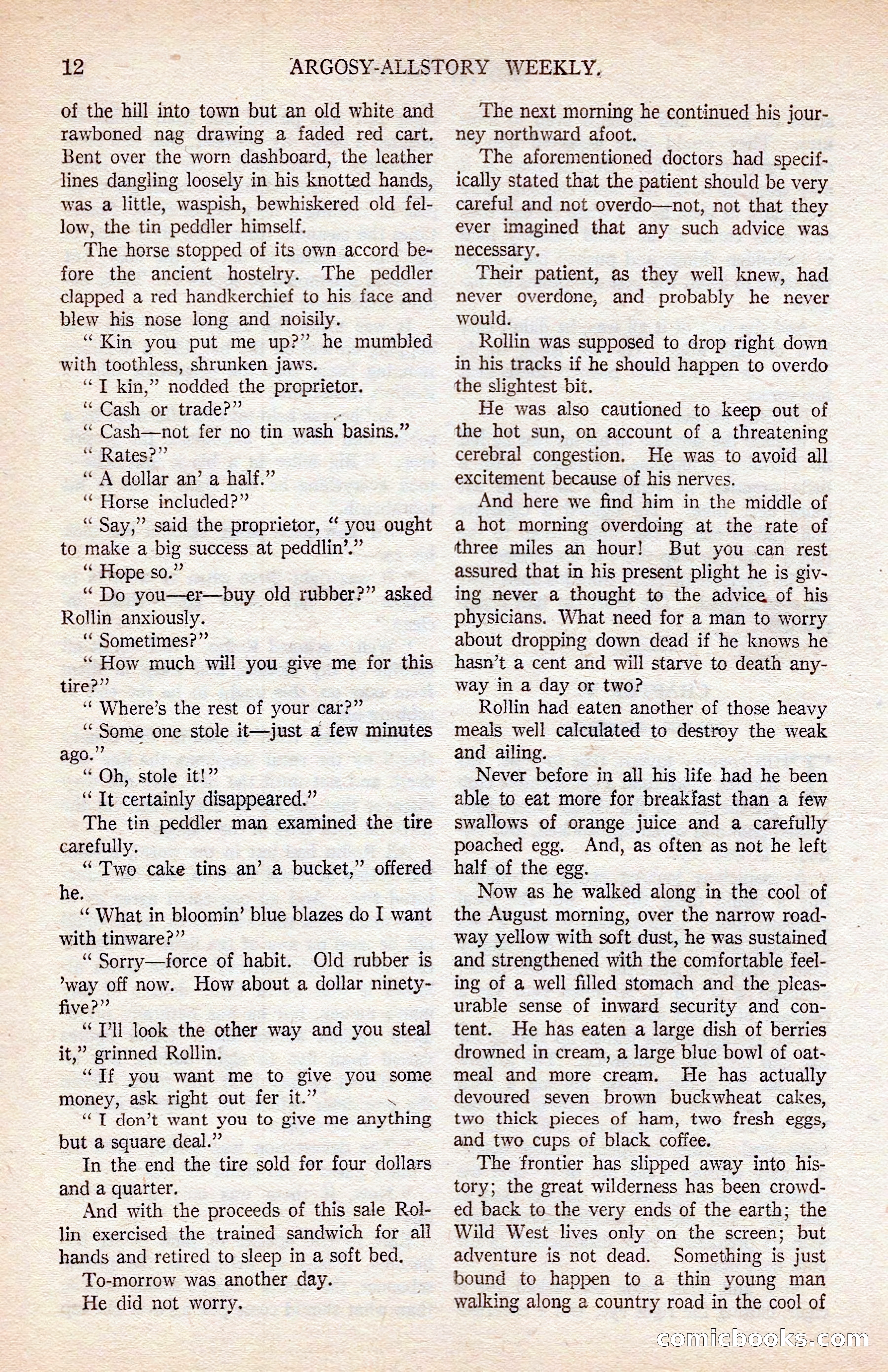 Argosy All-Story Weekly — page 22 of 176