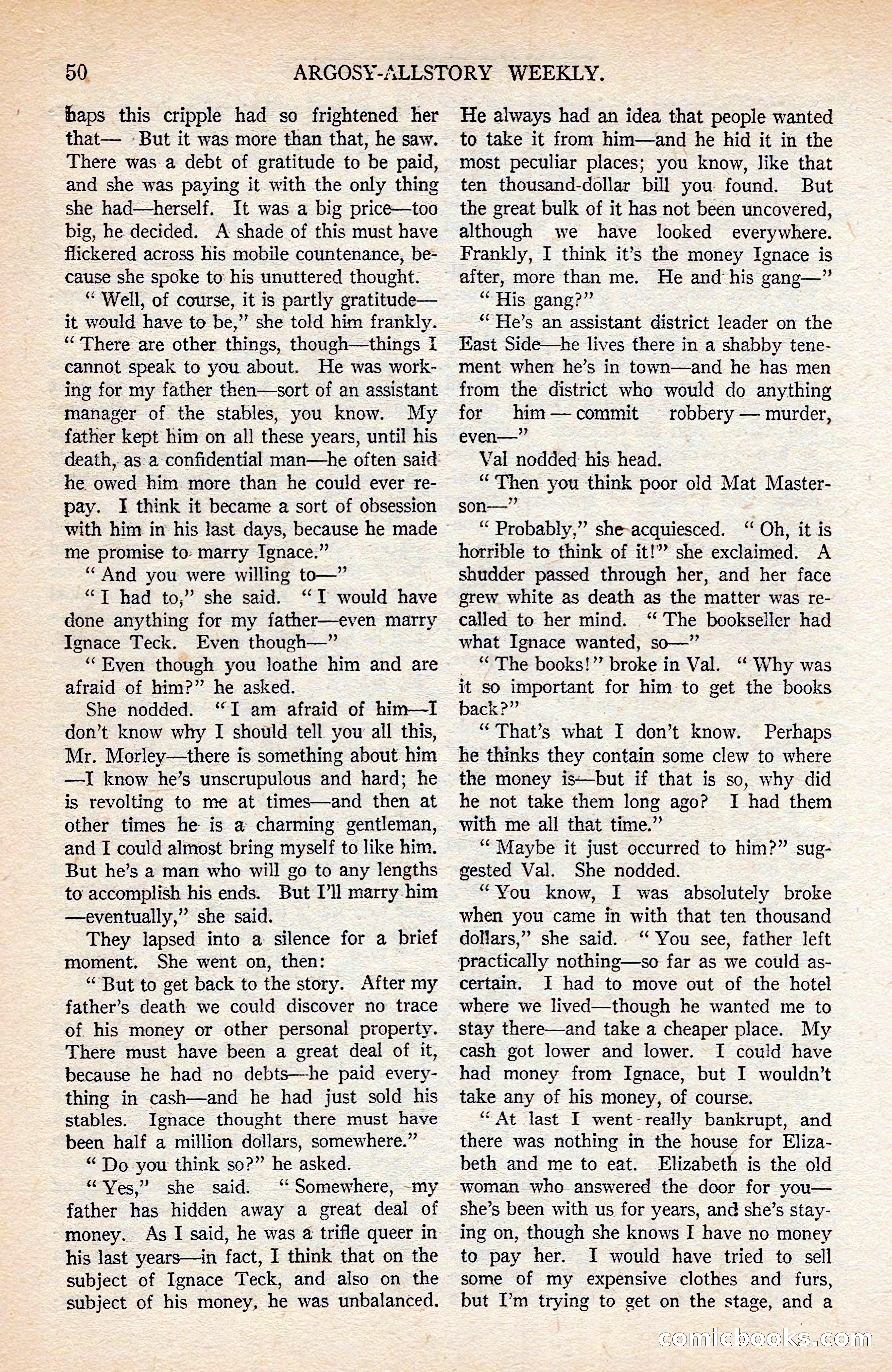 Argosy All-Story Weekly — page 60 of 176