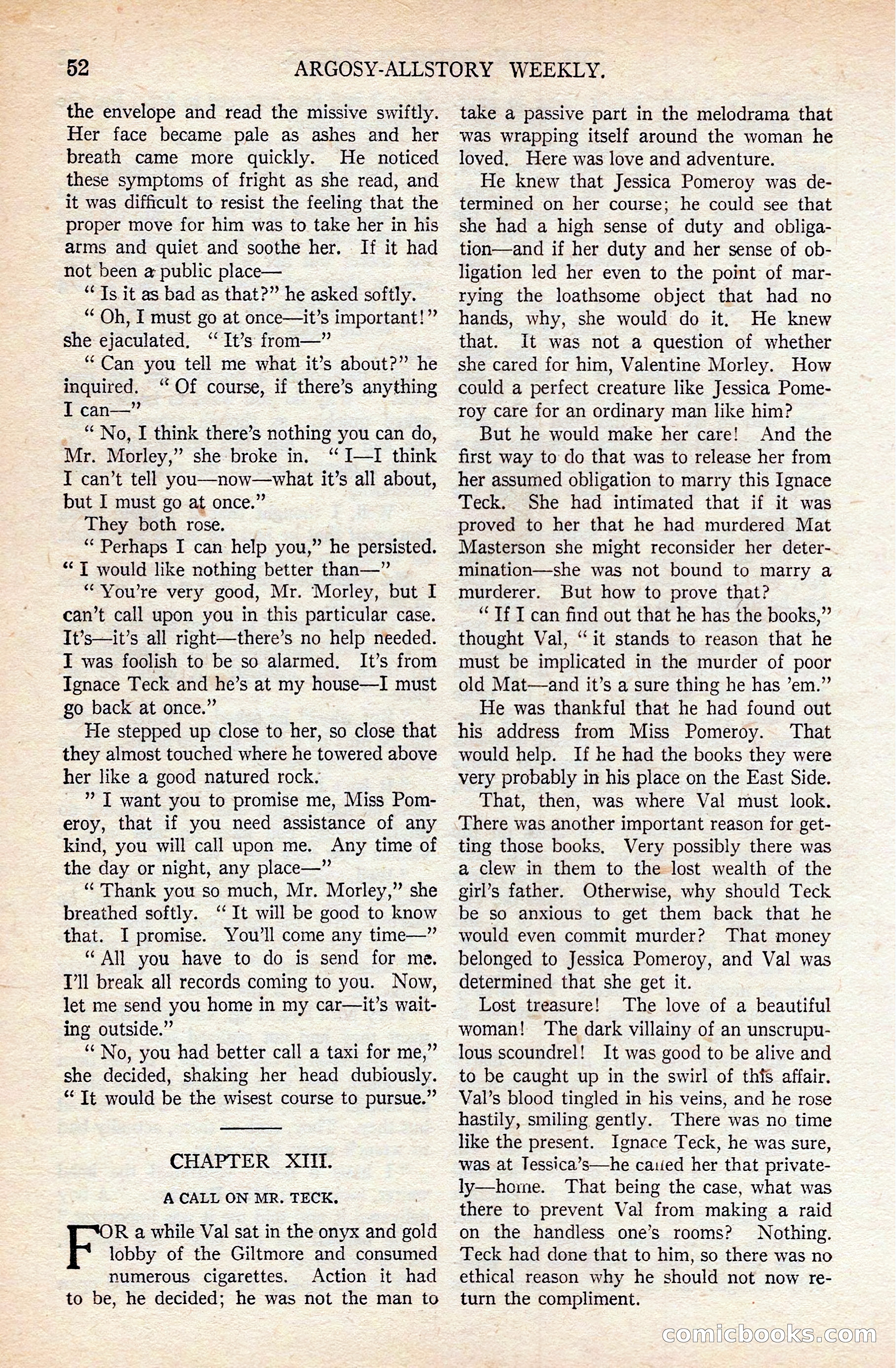 Argosy All-Story Weekly — page 62 of 176