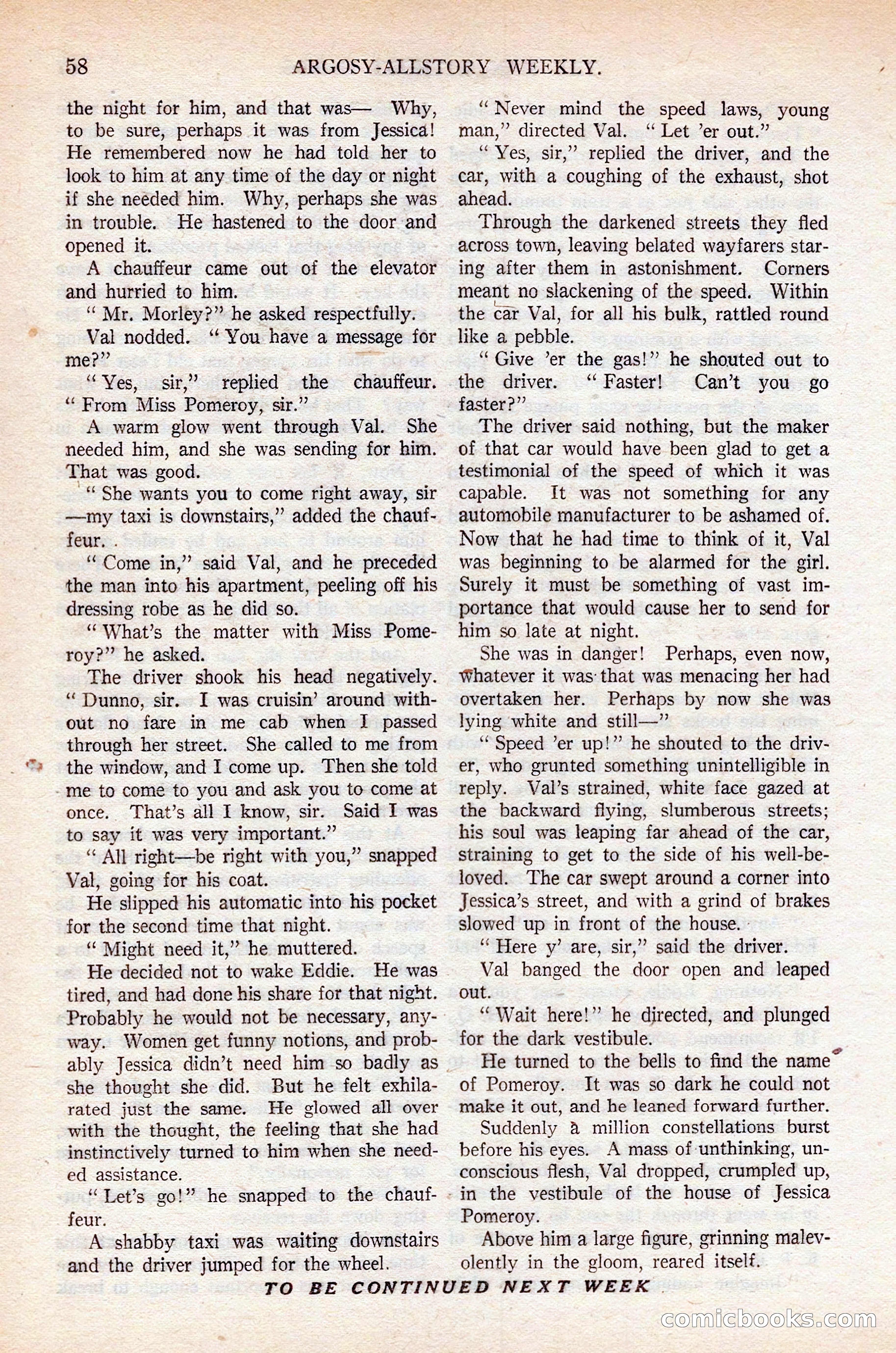 Argosy All-Story Weekly — page 68 of 176