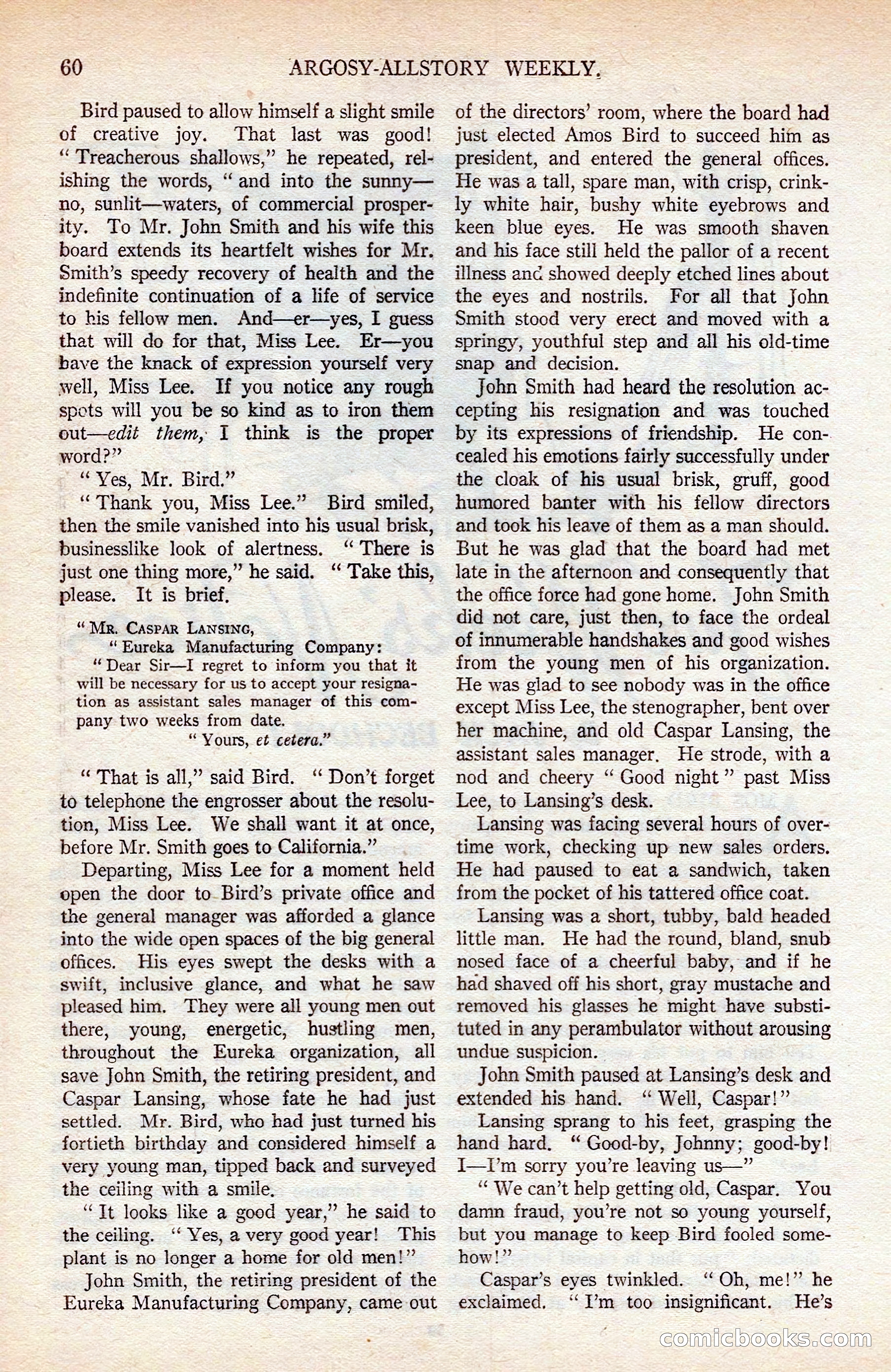 Argosy All-Story Weekly — page 70 of 176