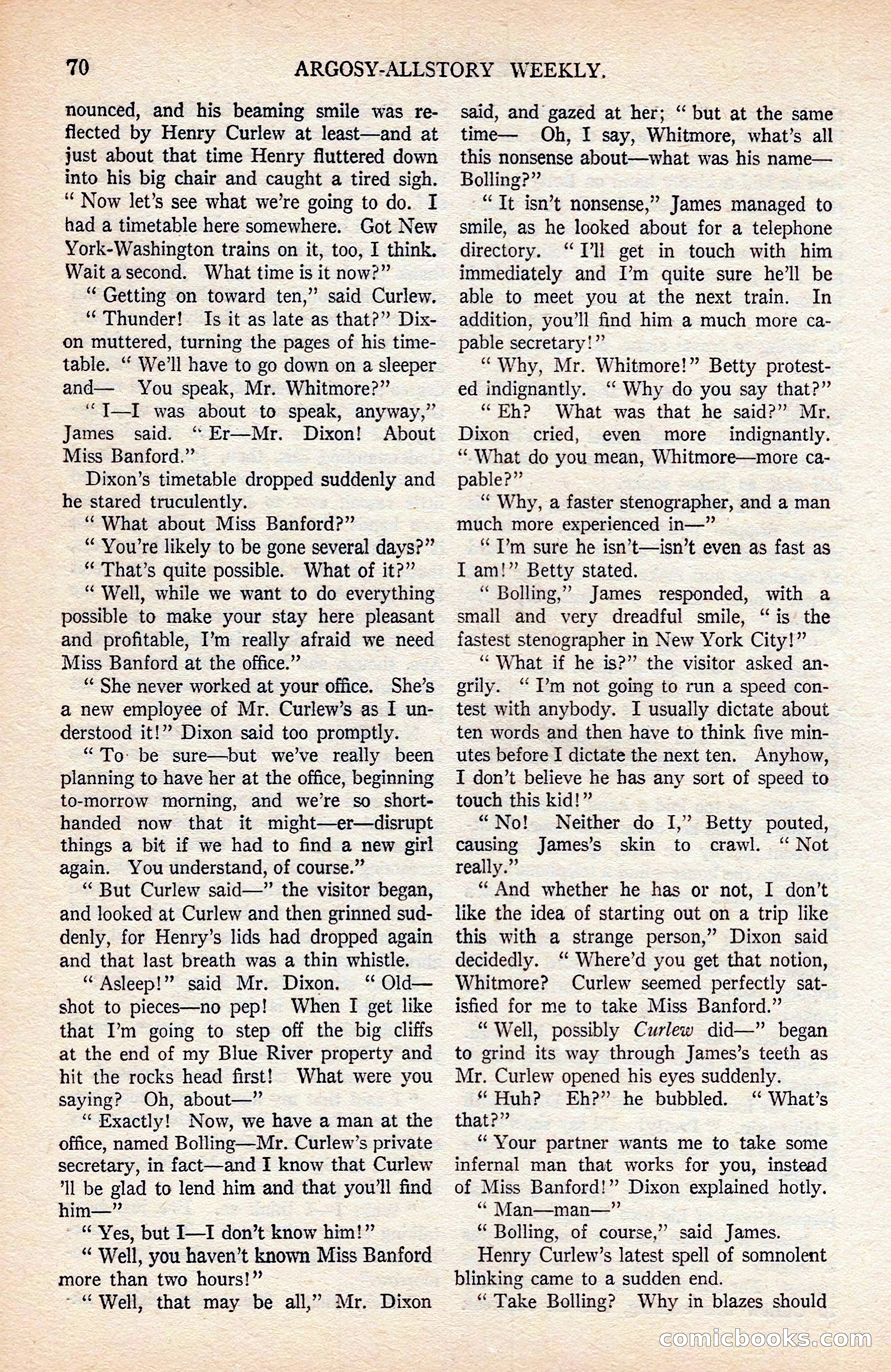 Argosy All-Story Weekly — page 80 of 176