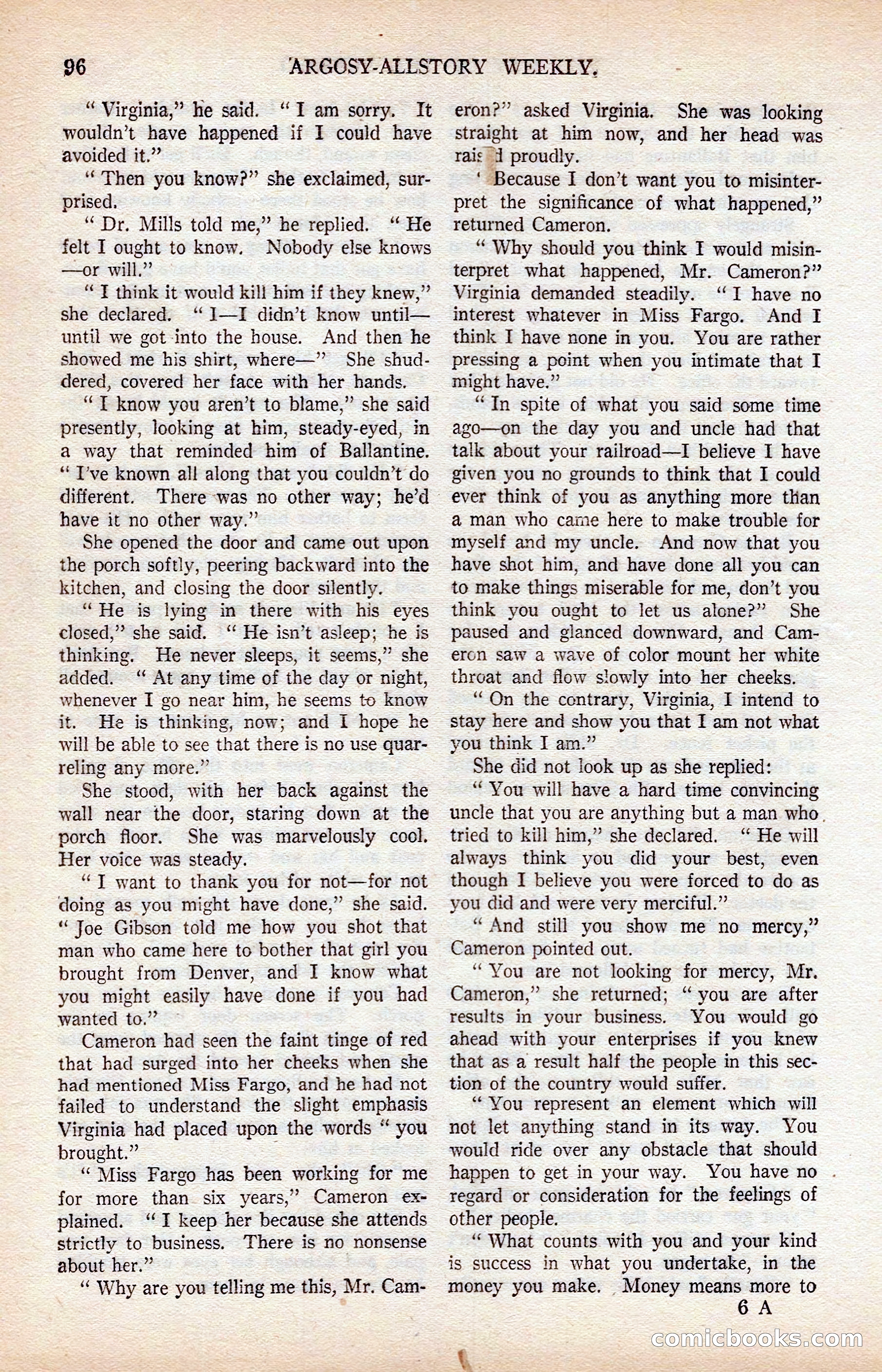 Argosy All-Story Weekly — page 106 of 176