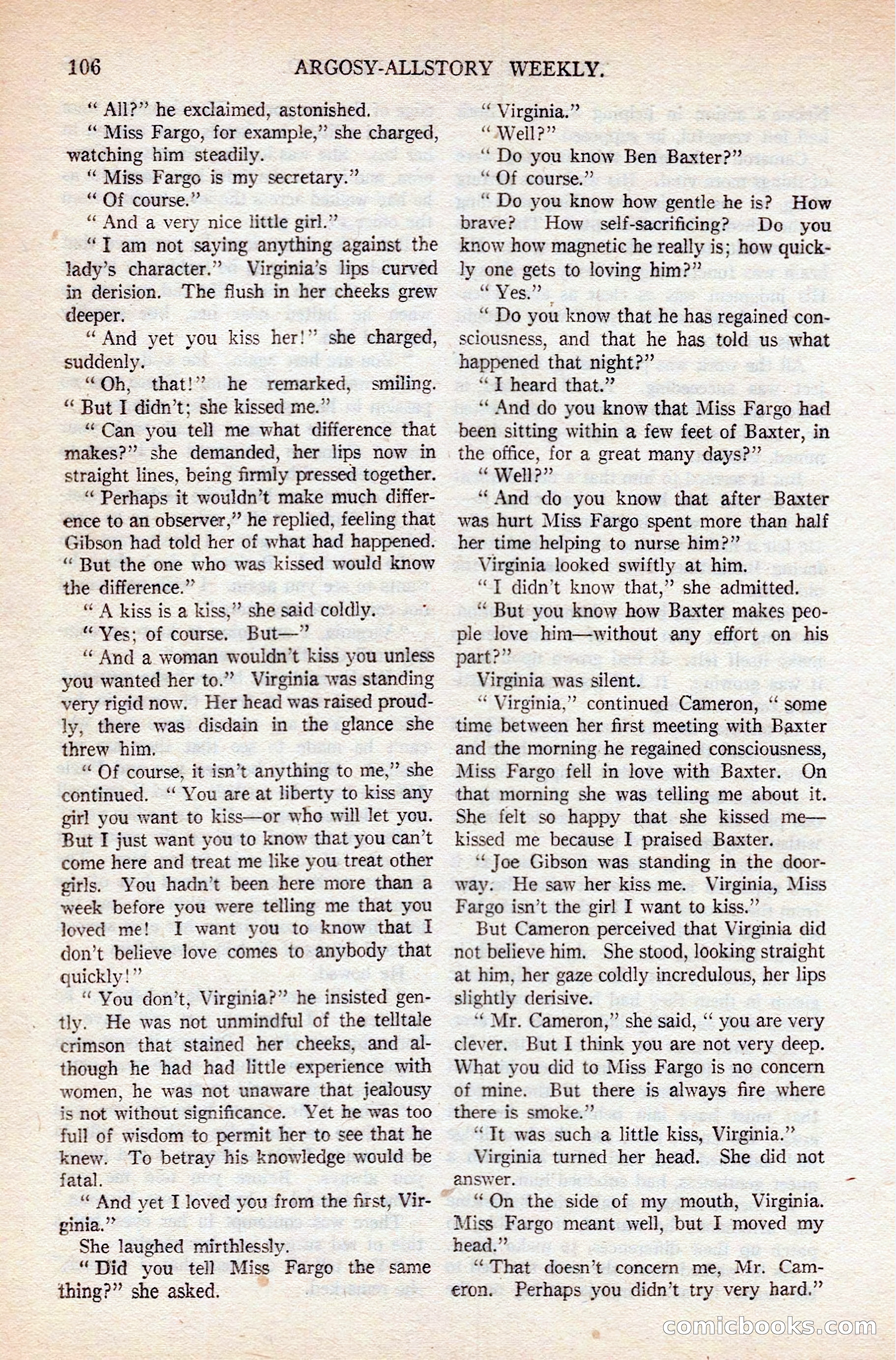 Argosy All-Story Weekly — page 116 of 176