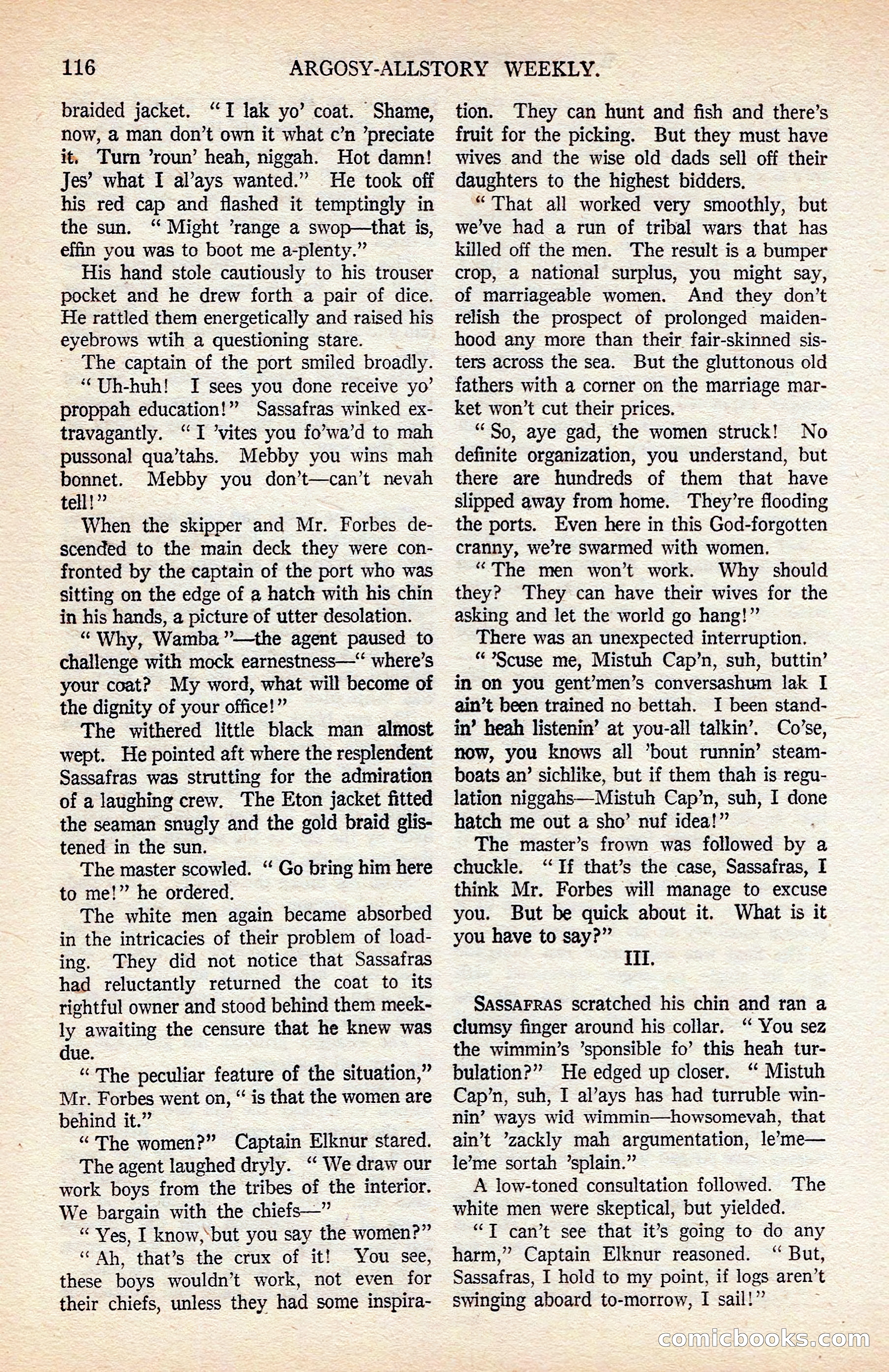 Argosy All-Story Weekly — page 126 of 176