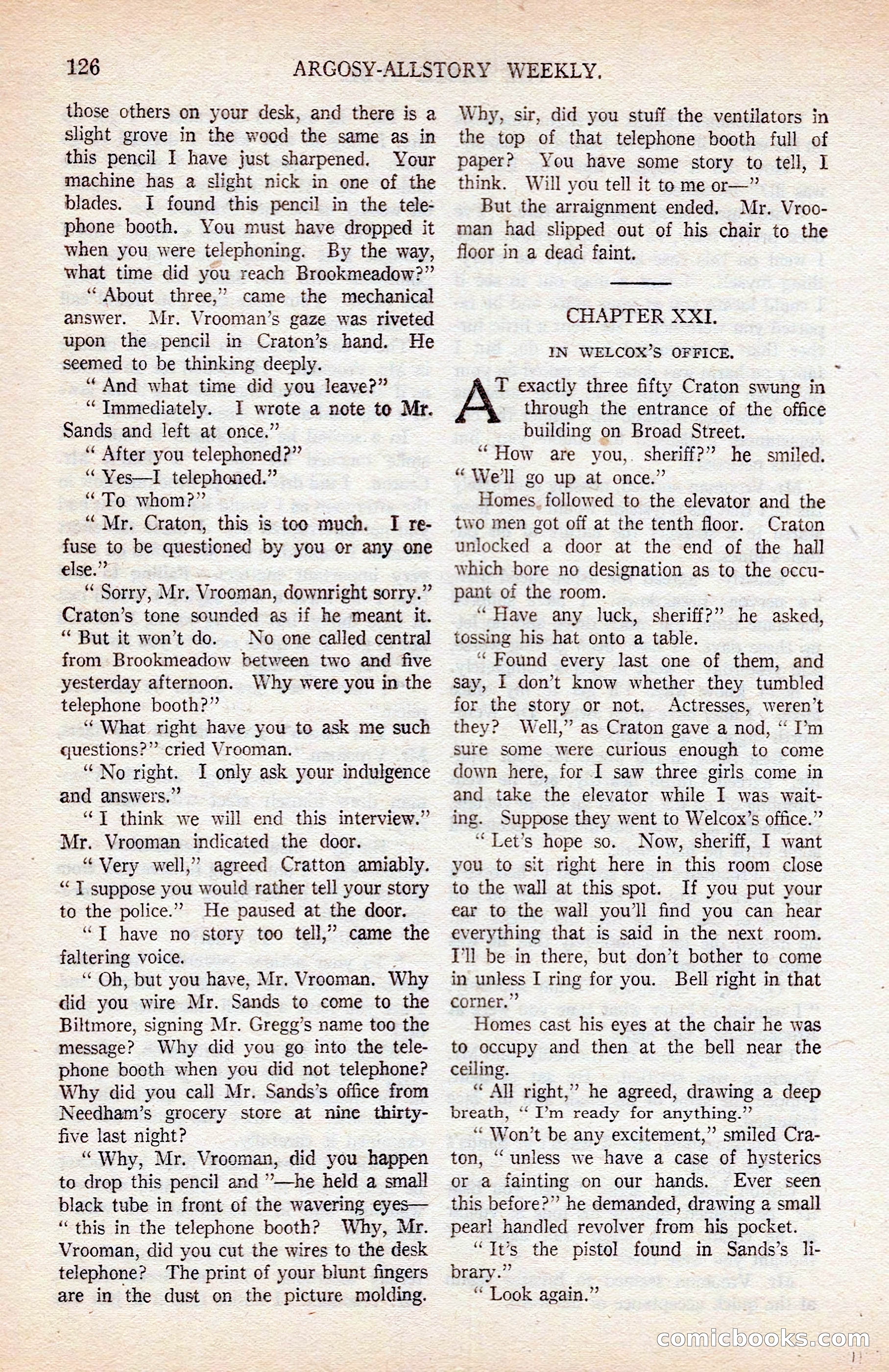Argosy All-Story Weekly — page 136 of 176