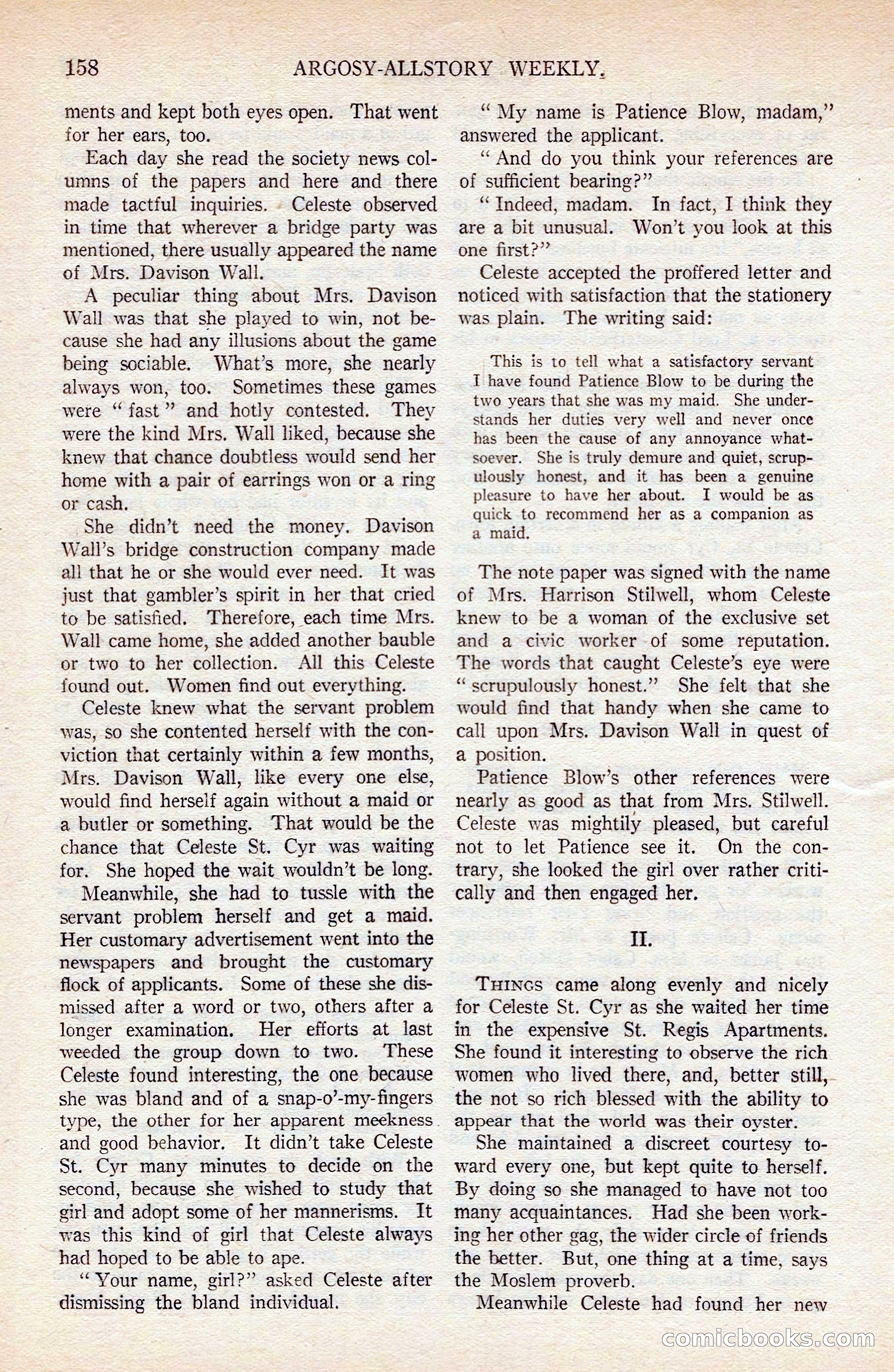 Argosy All-Story Weekly — page 168 of 176