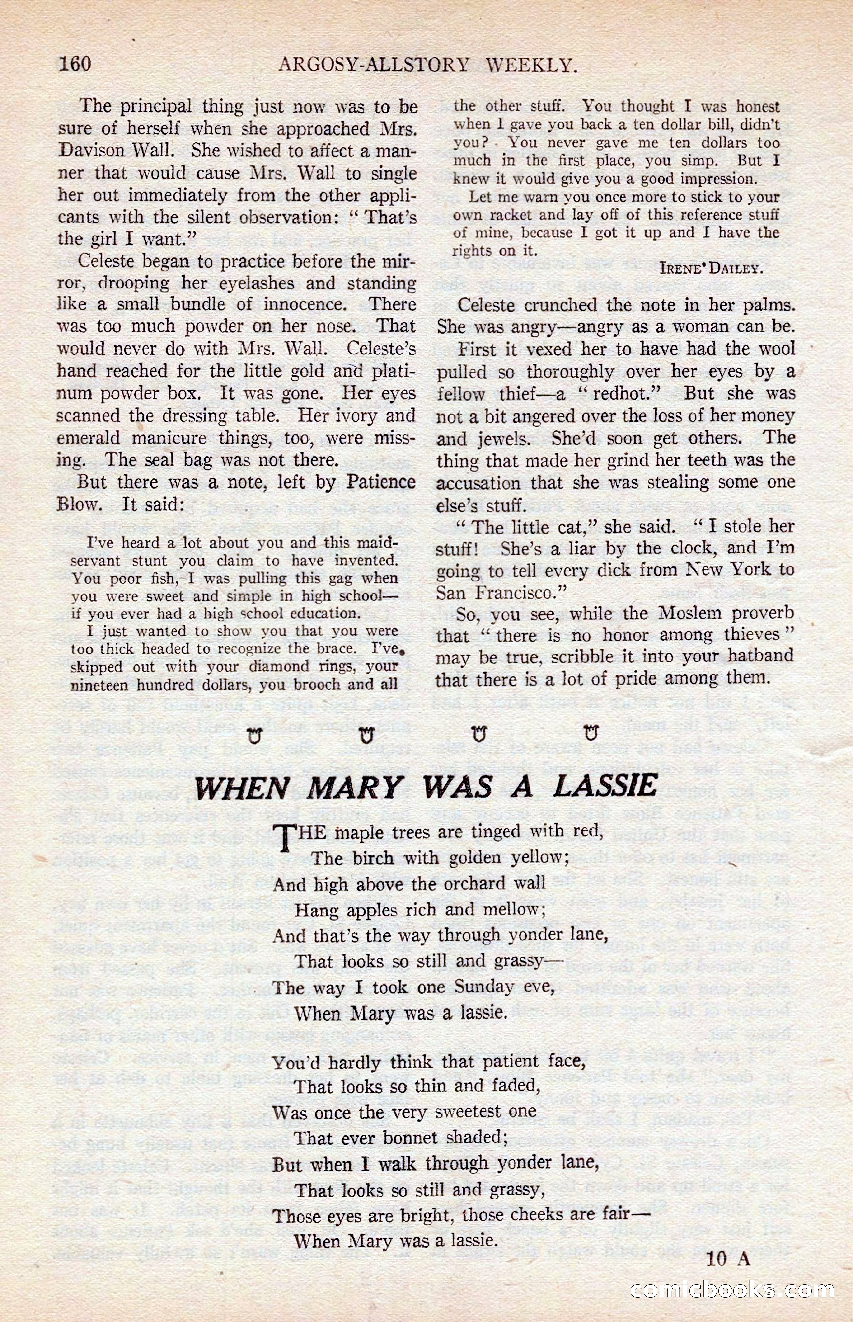 Argosy All-Story Weekly — page 170 of 176