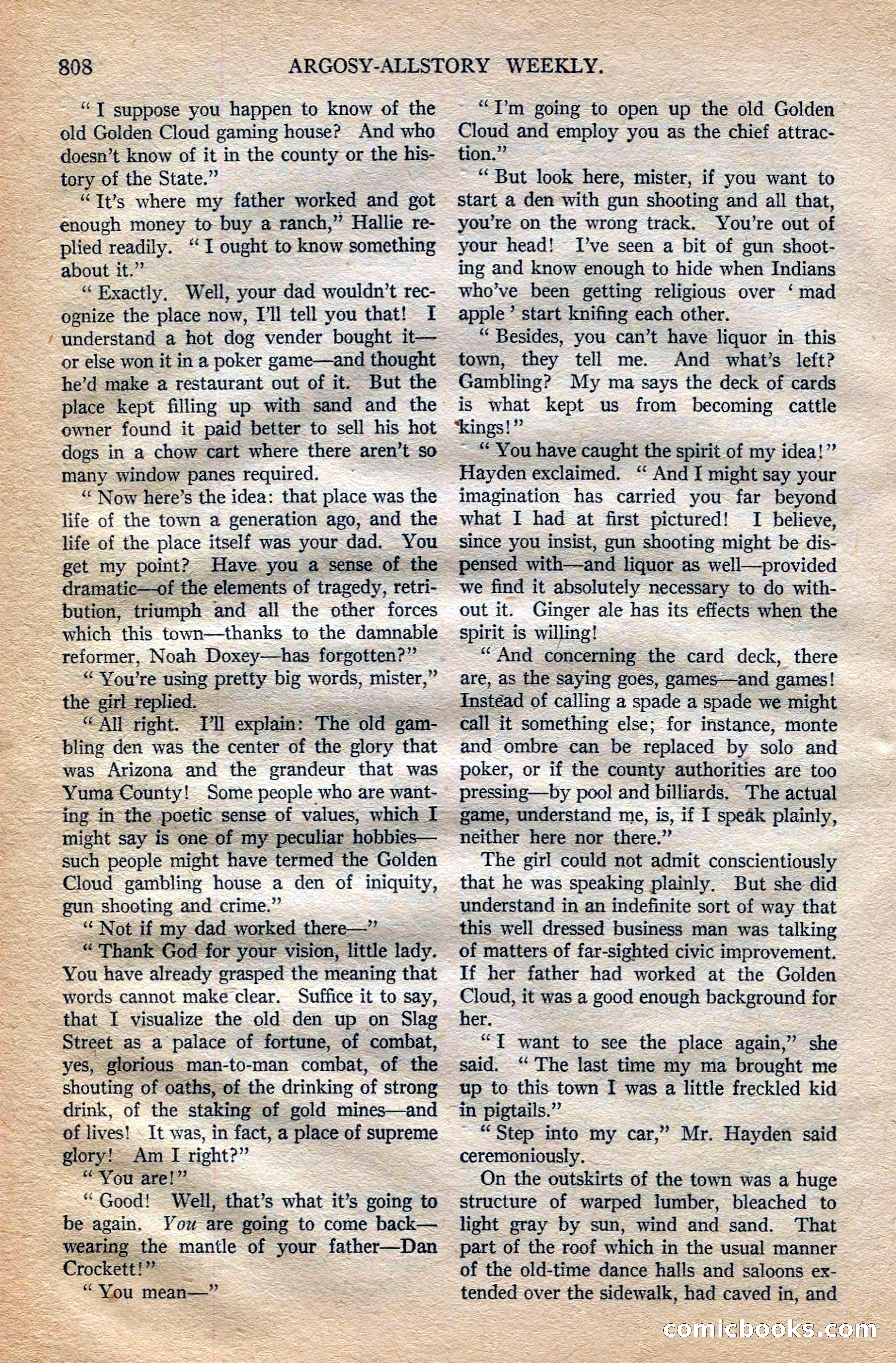 Argosy All-Story Weekly — page 26 of 196