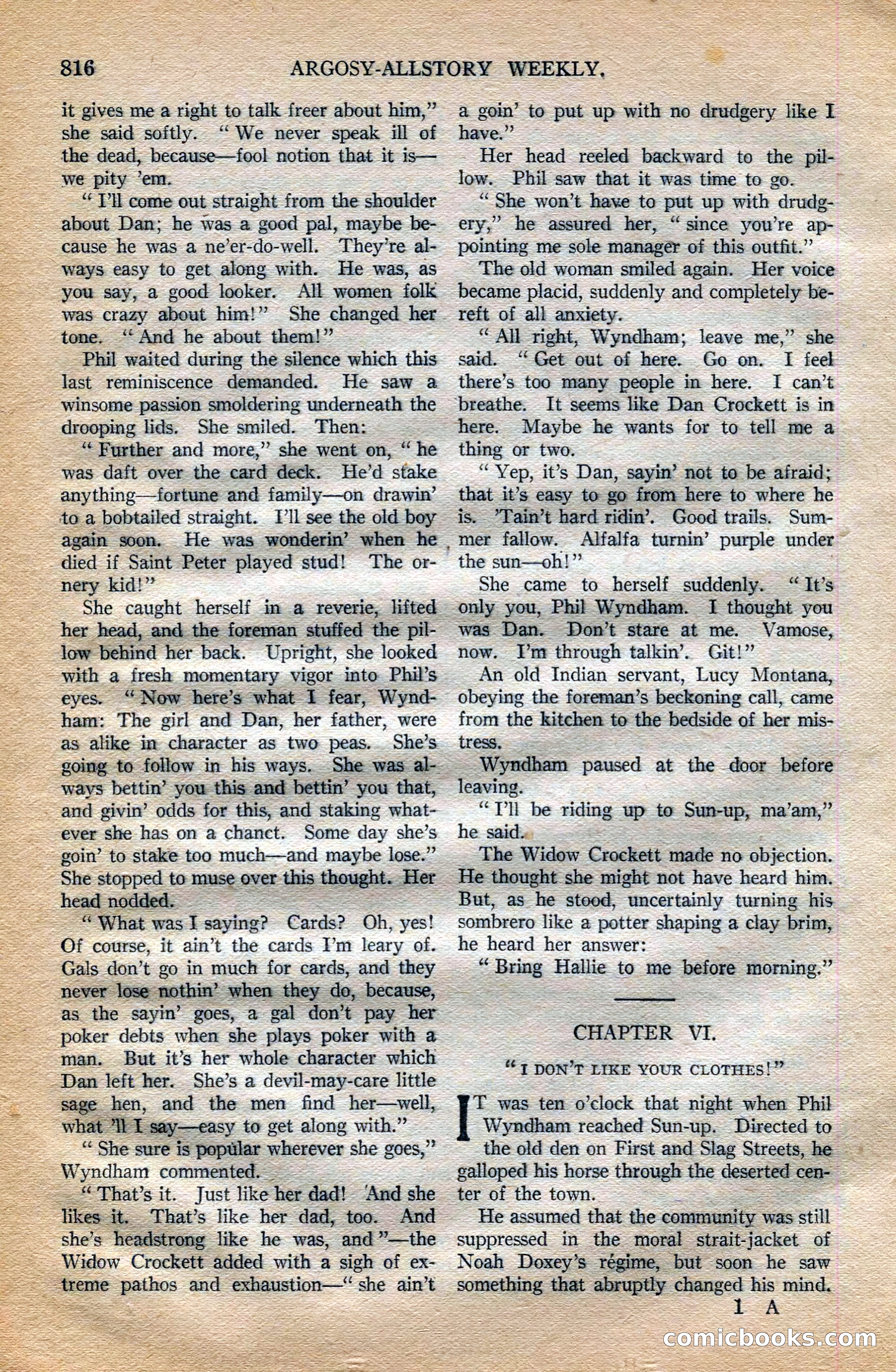 Argosy All-Story Weekly — page 34 of 196