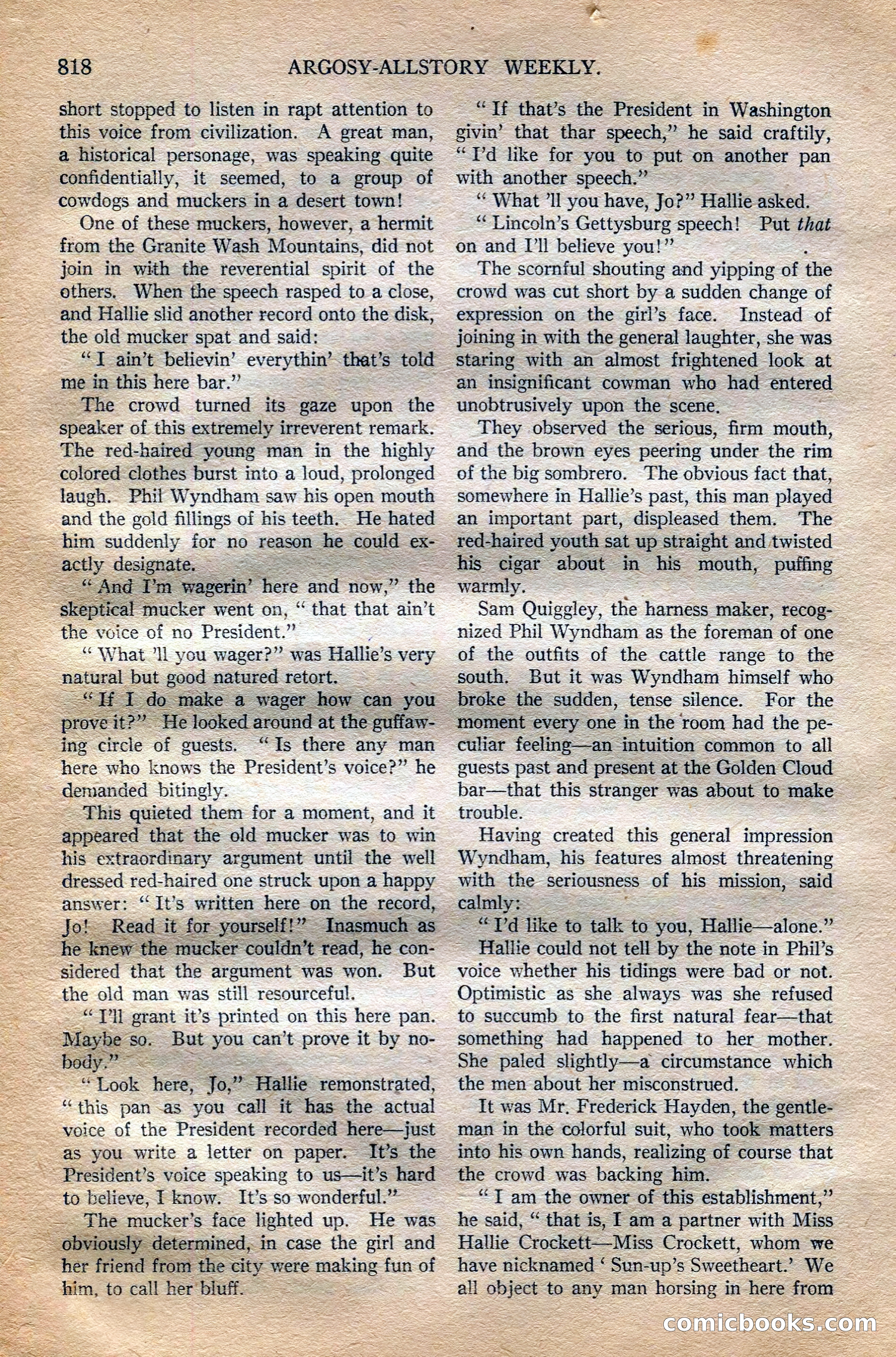 Argosy All-Story Weekly — page 36 of 196