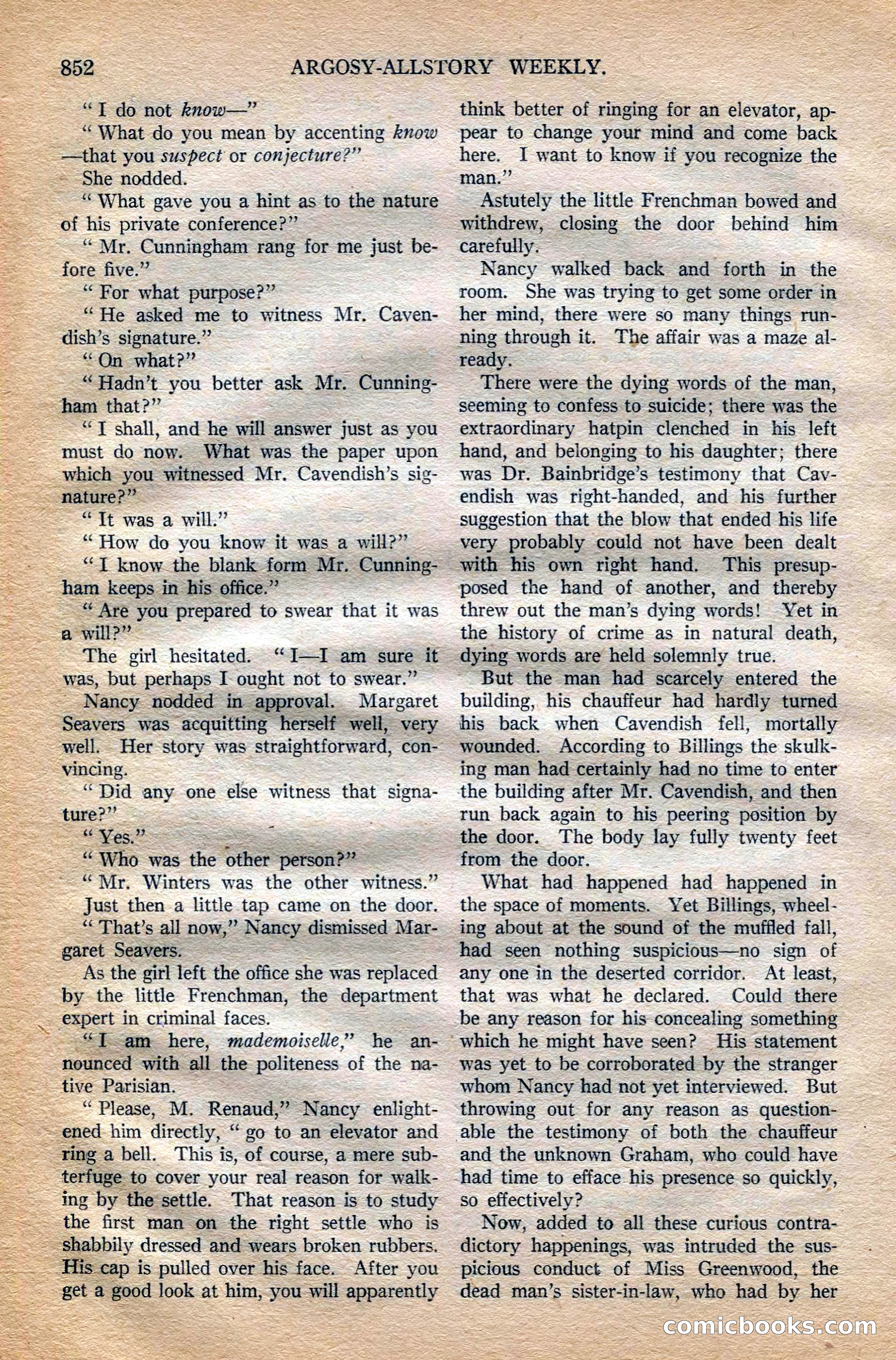 Argosy All-Story Weekly — page 70 of 196