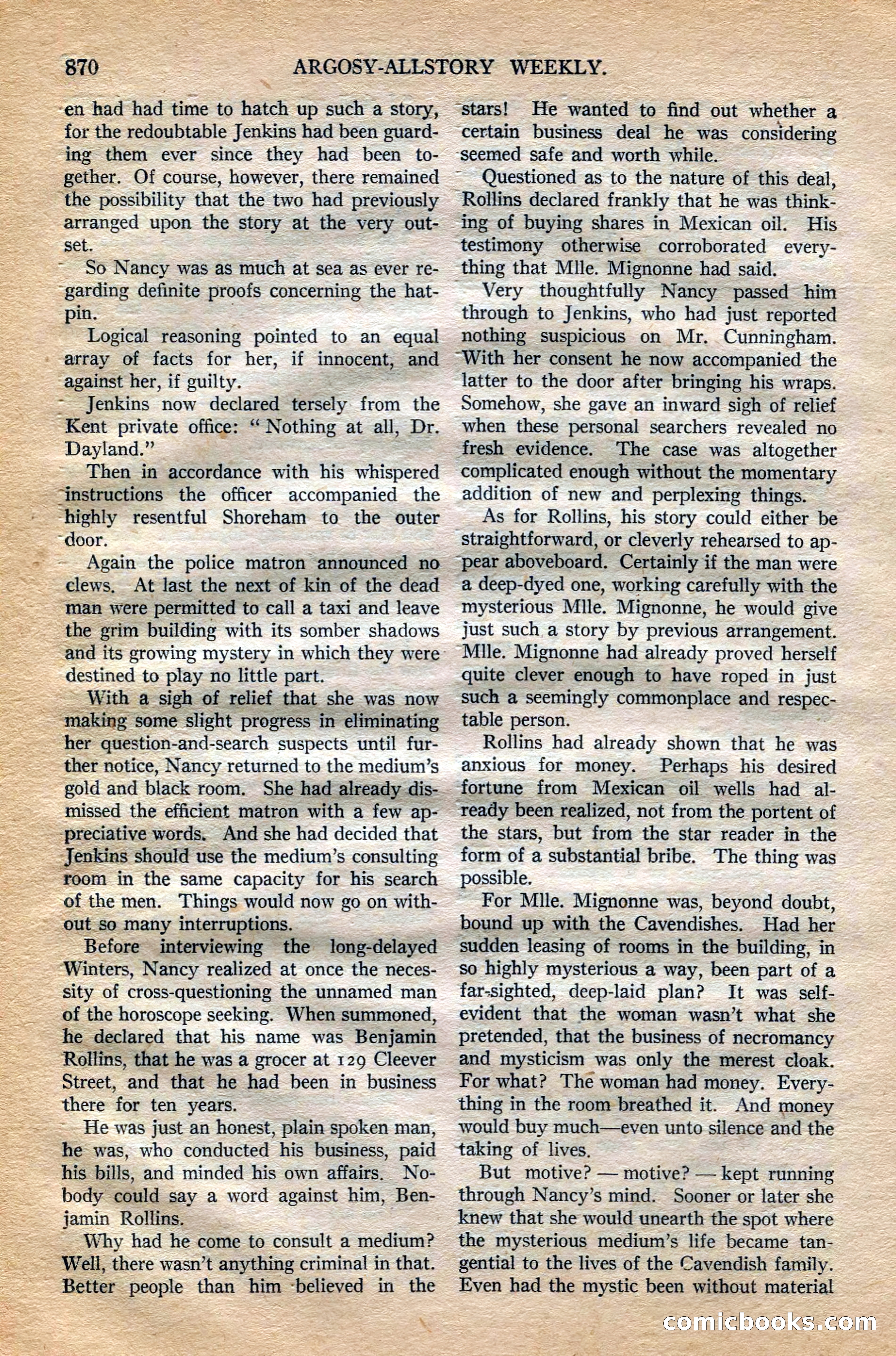 Argosy All-Story Weekly — page 88 of 196