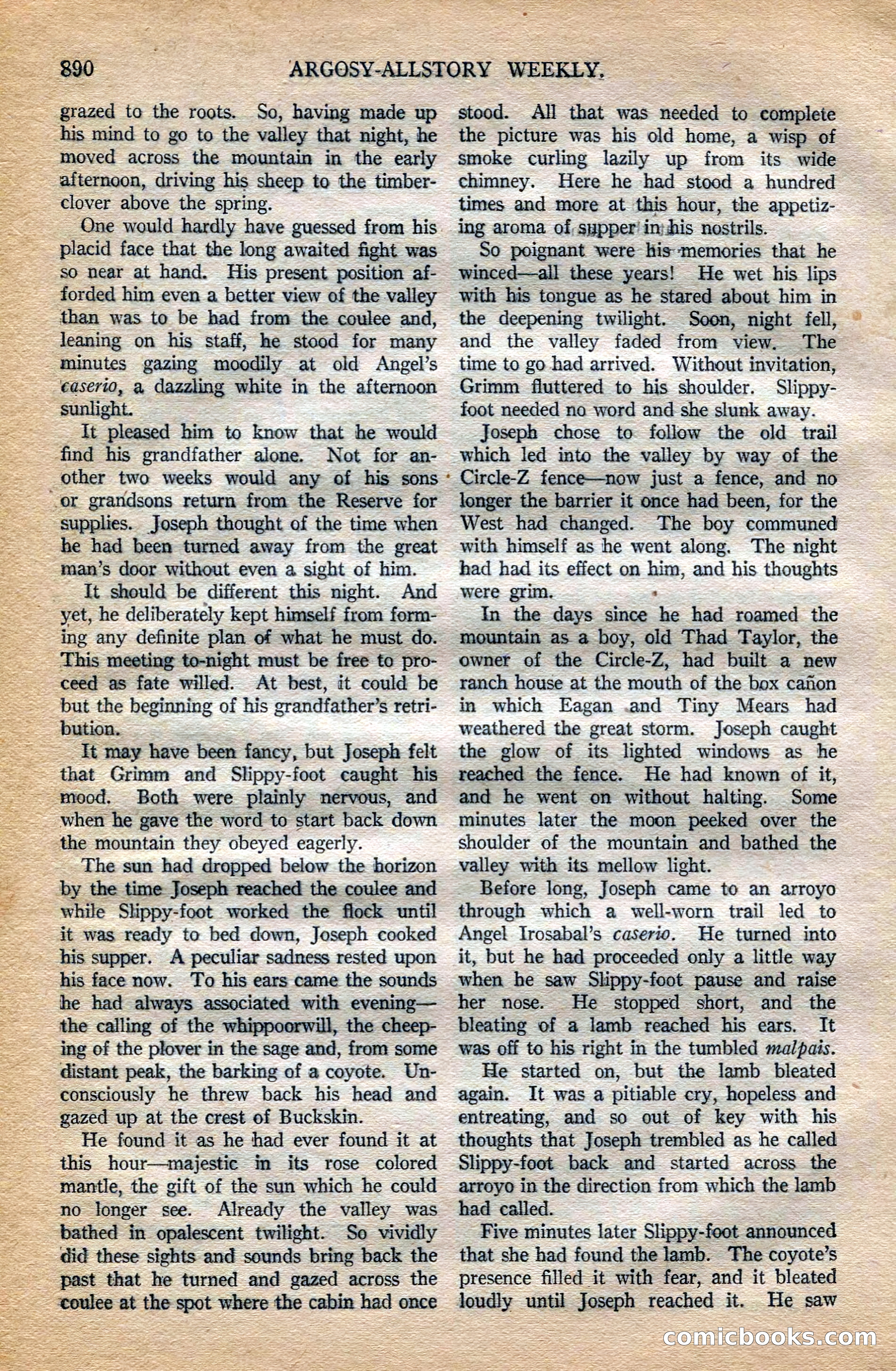 Argosy All-Story Weekly — page 108 of 196