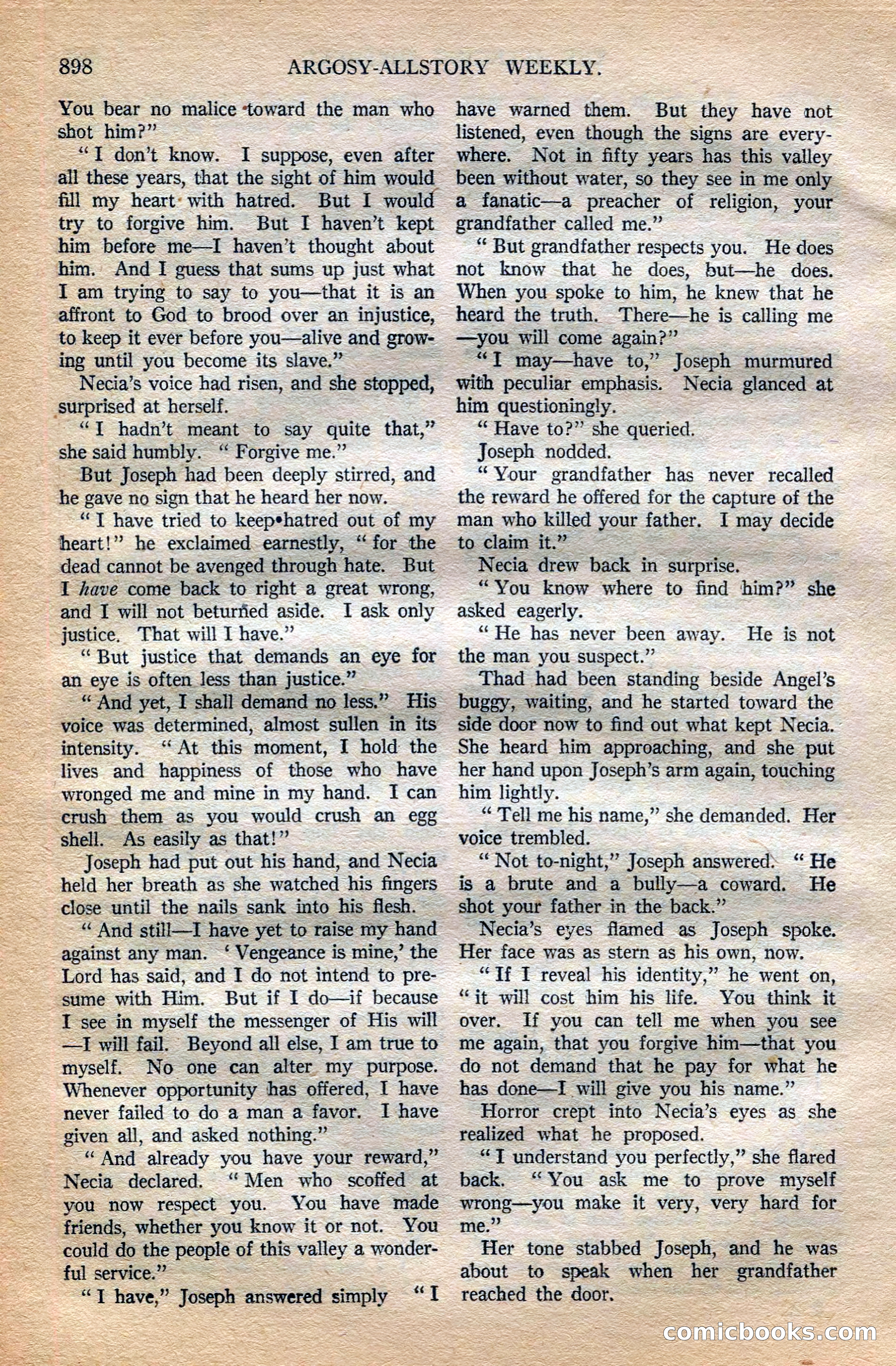 Argosy All-Story Weekly — page 116 of 196