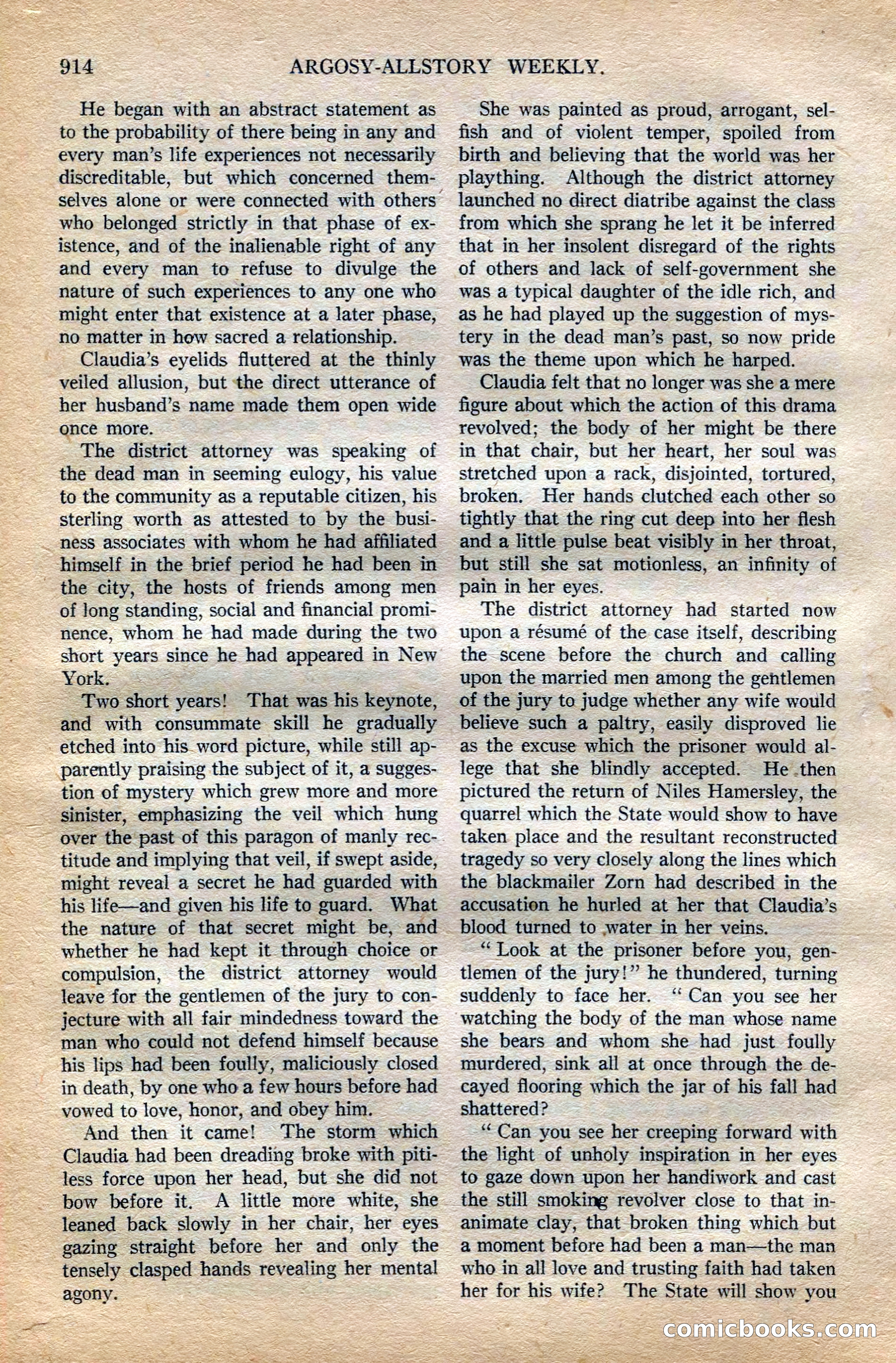 Argosy All-Story Weekly — page 132 of 196