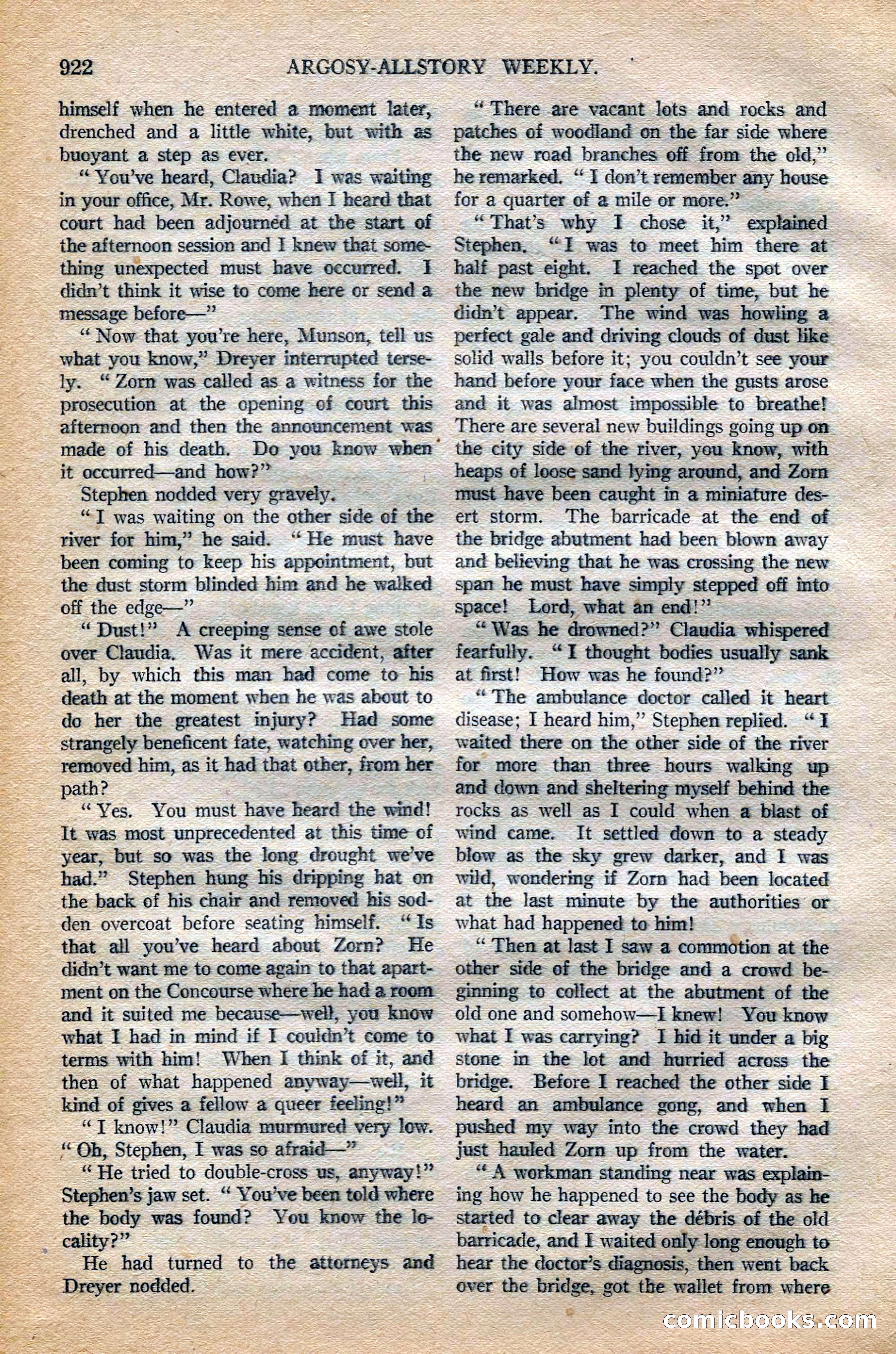 Argosy All-Story Weekly — page 140 of 196