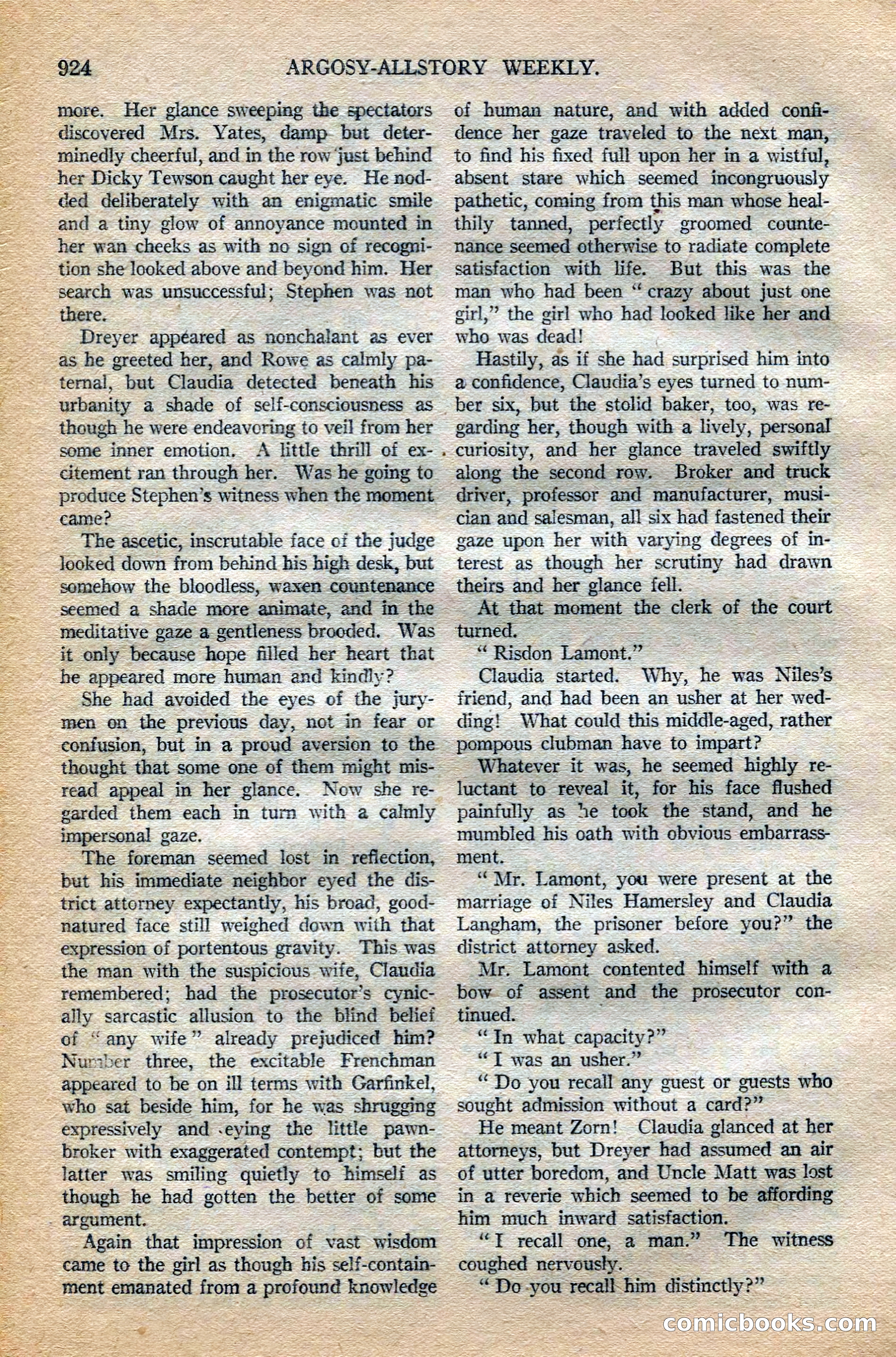 Argosy All-Story Weekly — page 142 of 196