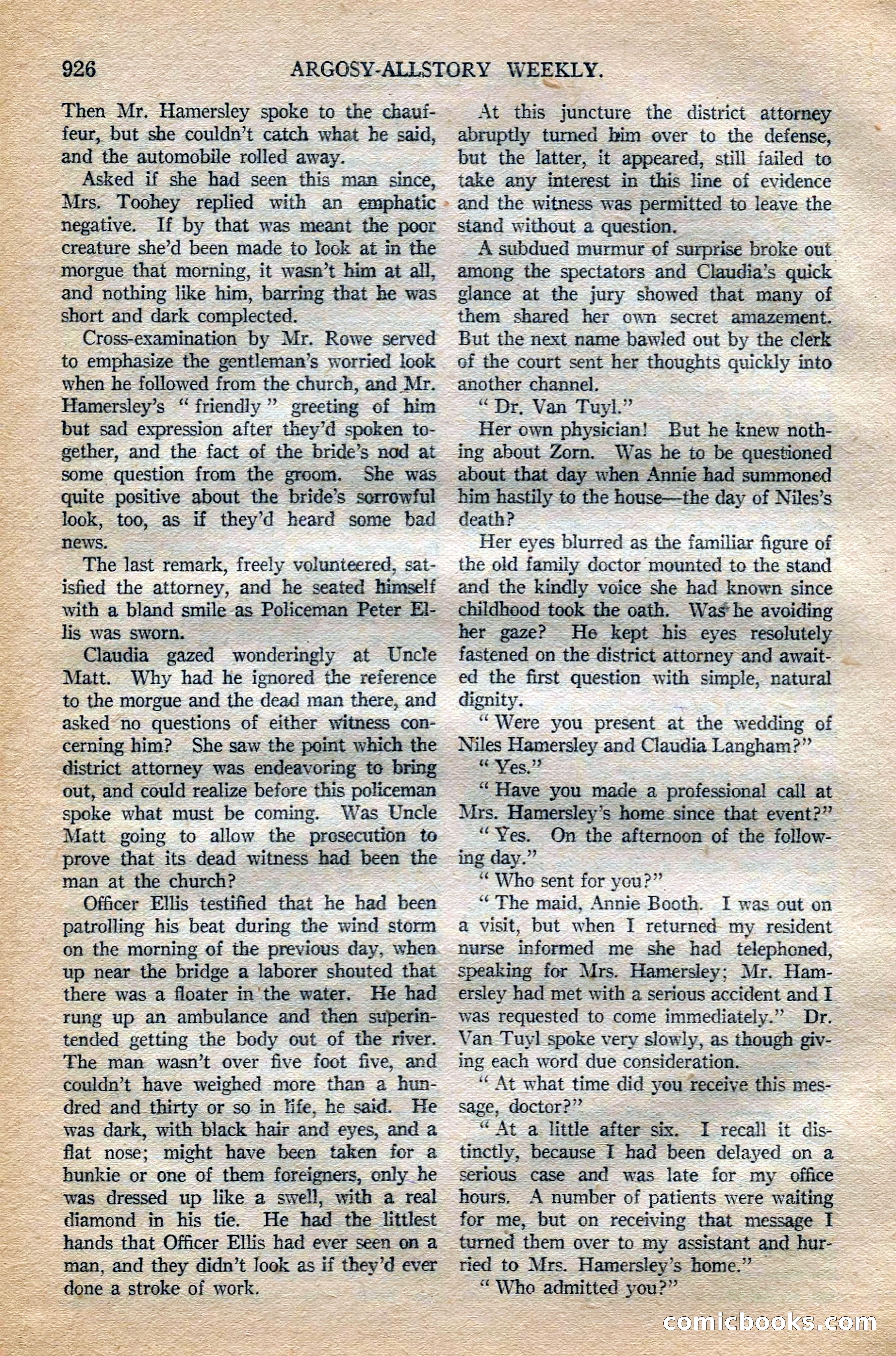 Argosy All-Story Weekly — page 144 of 196
