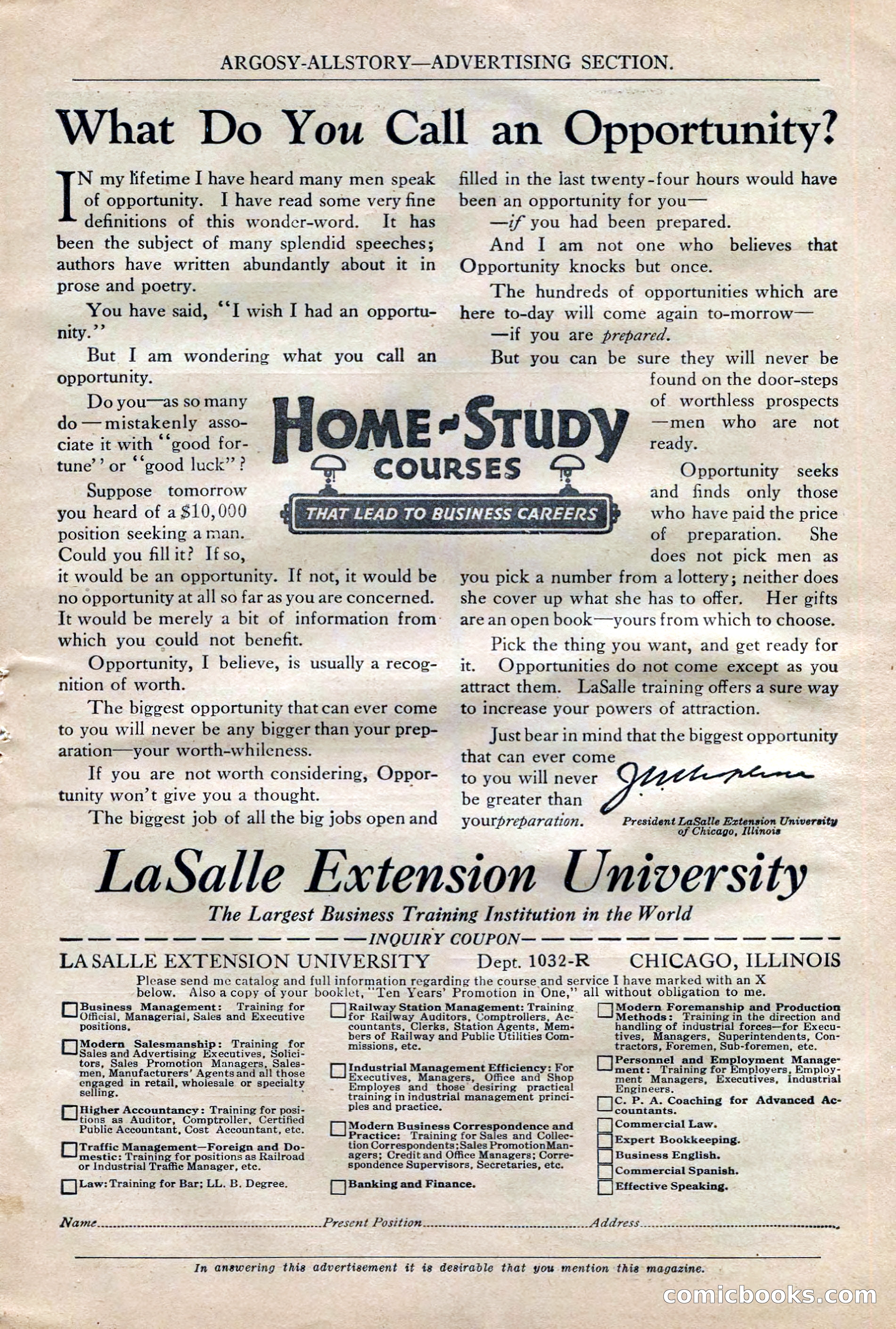 Argosy All-Story Weekly — page 189 of 196