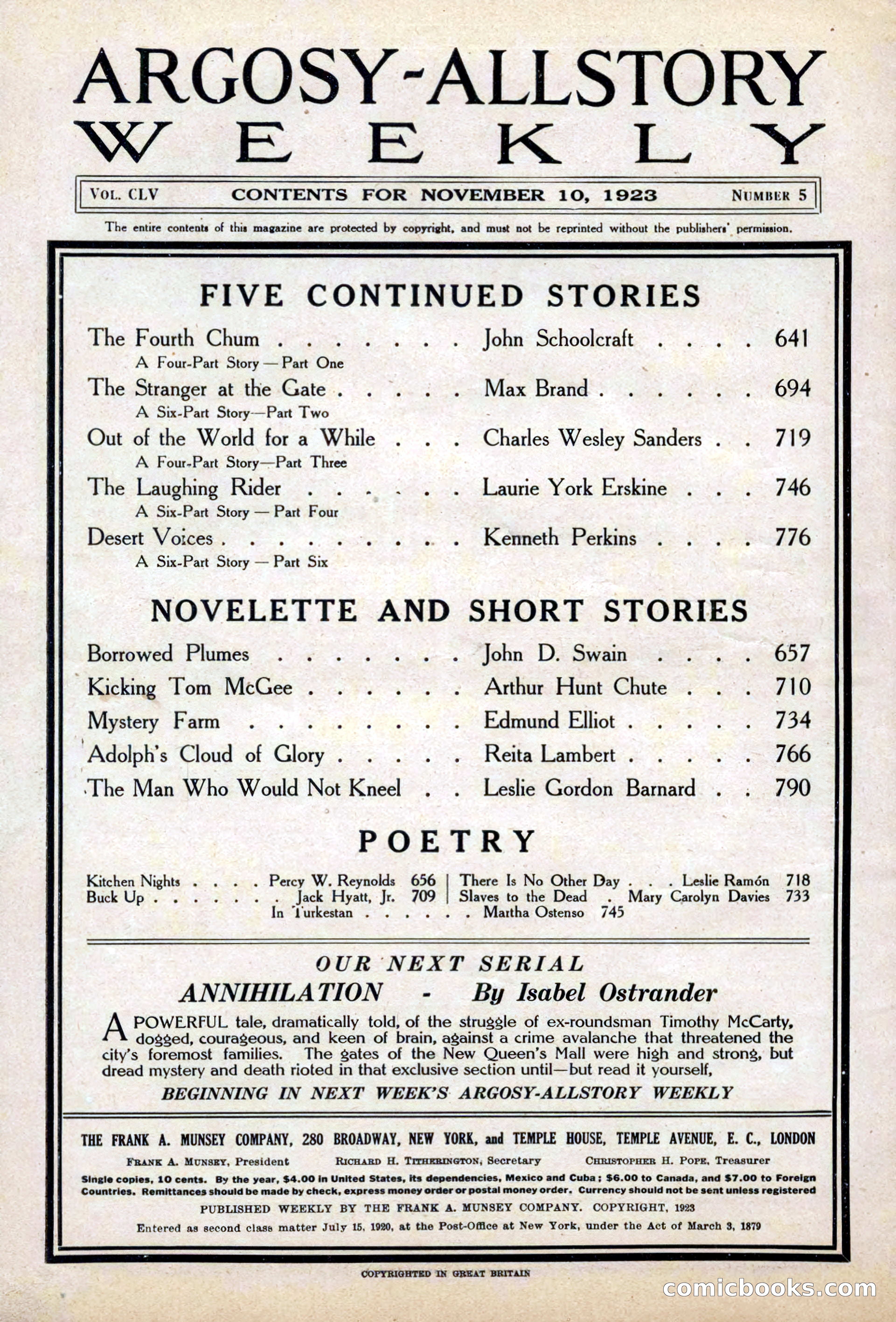 Argosy All-Story Weekly — page 4 of 178