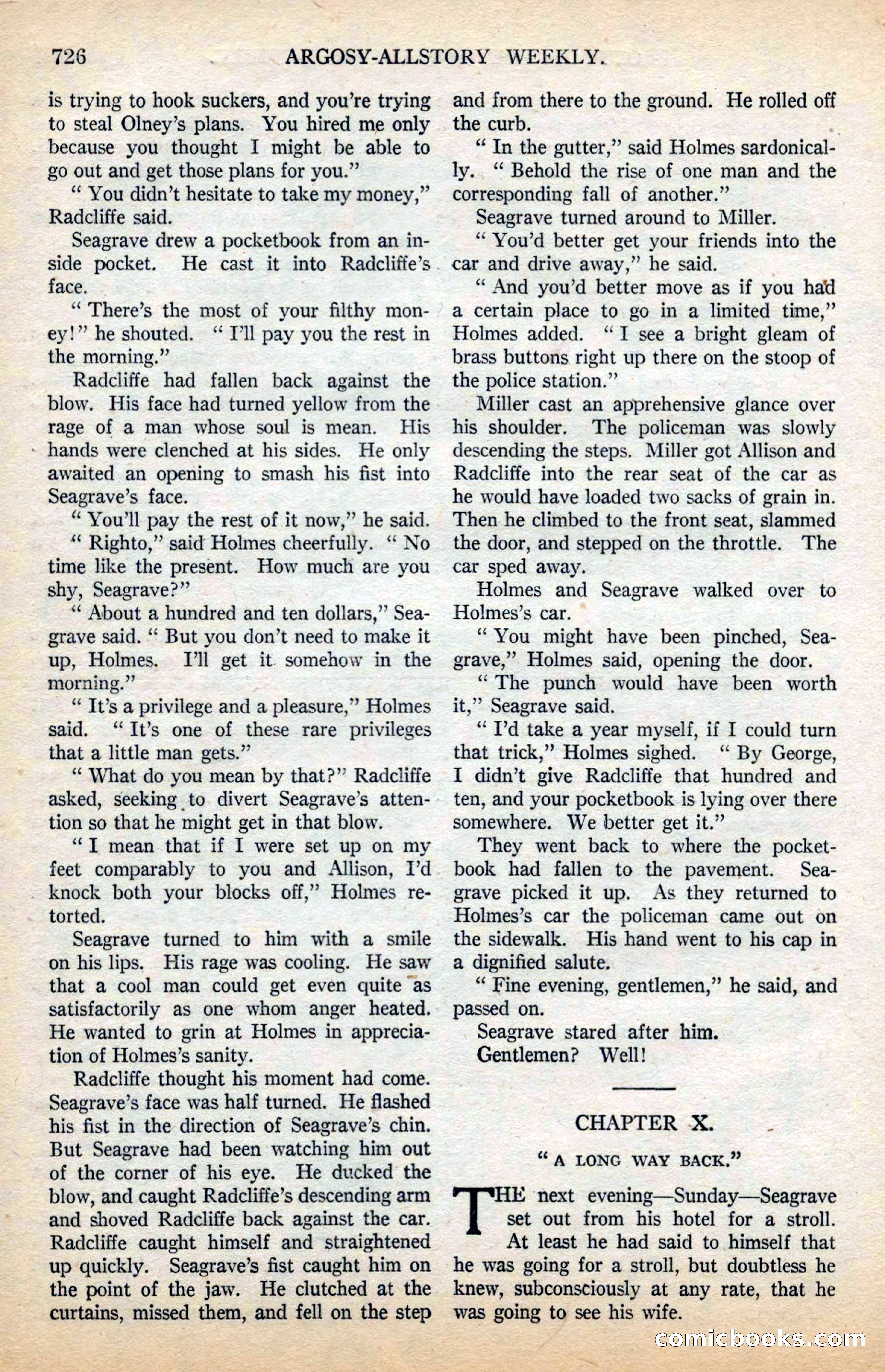 Argosy All-Story Weekly — page 100 of 178