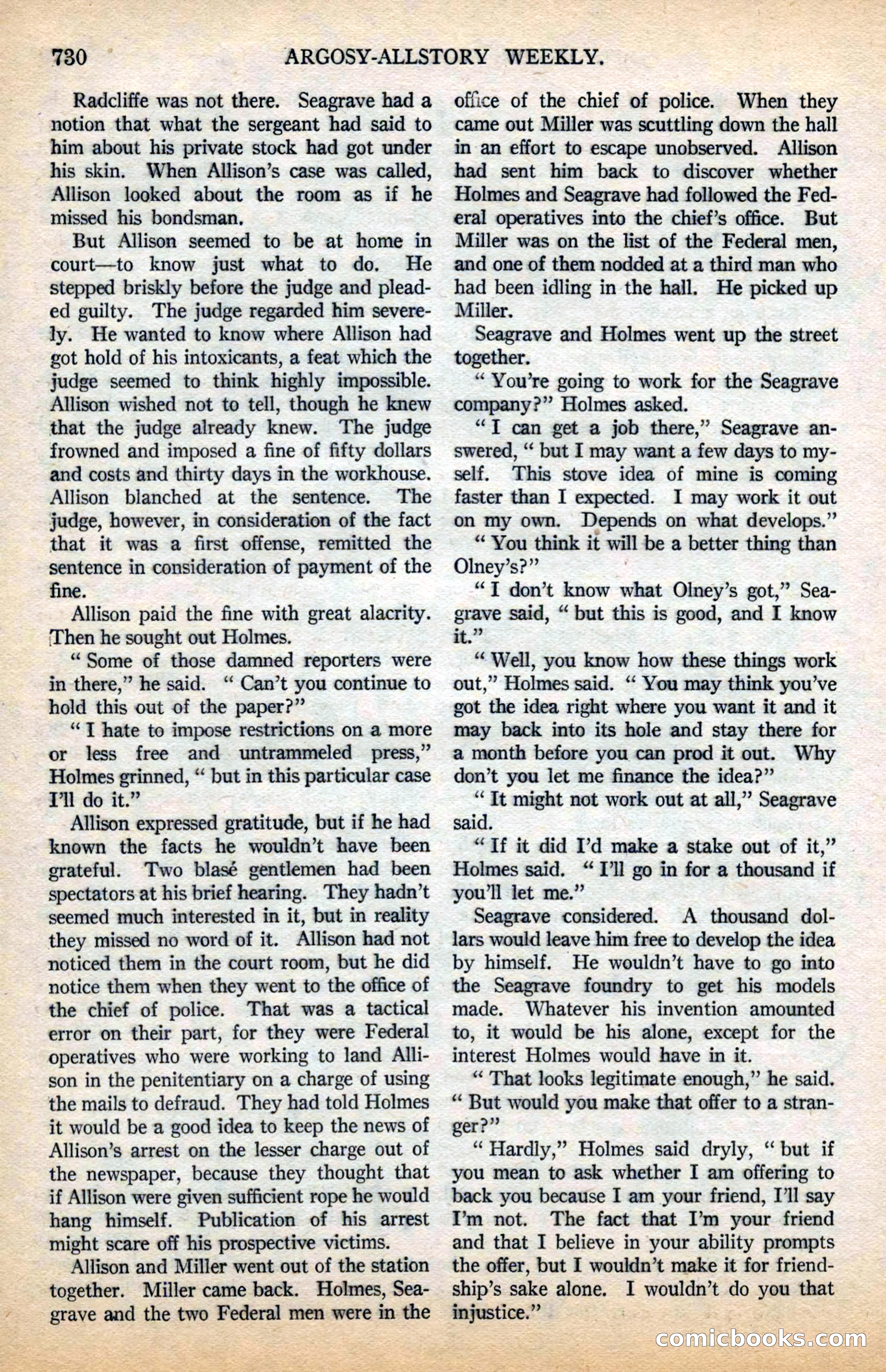 Argosy All-Story Weekly — page 104 of 178