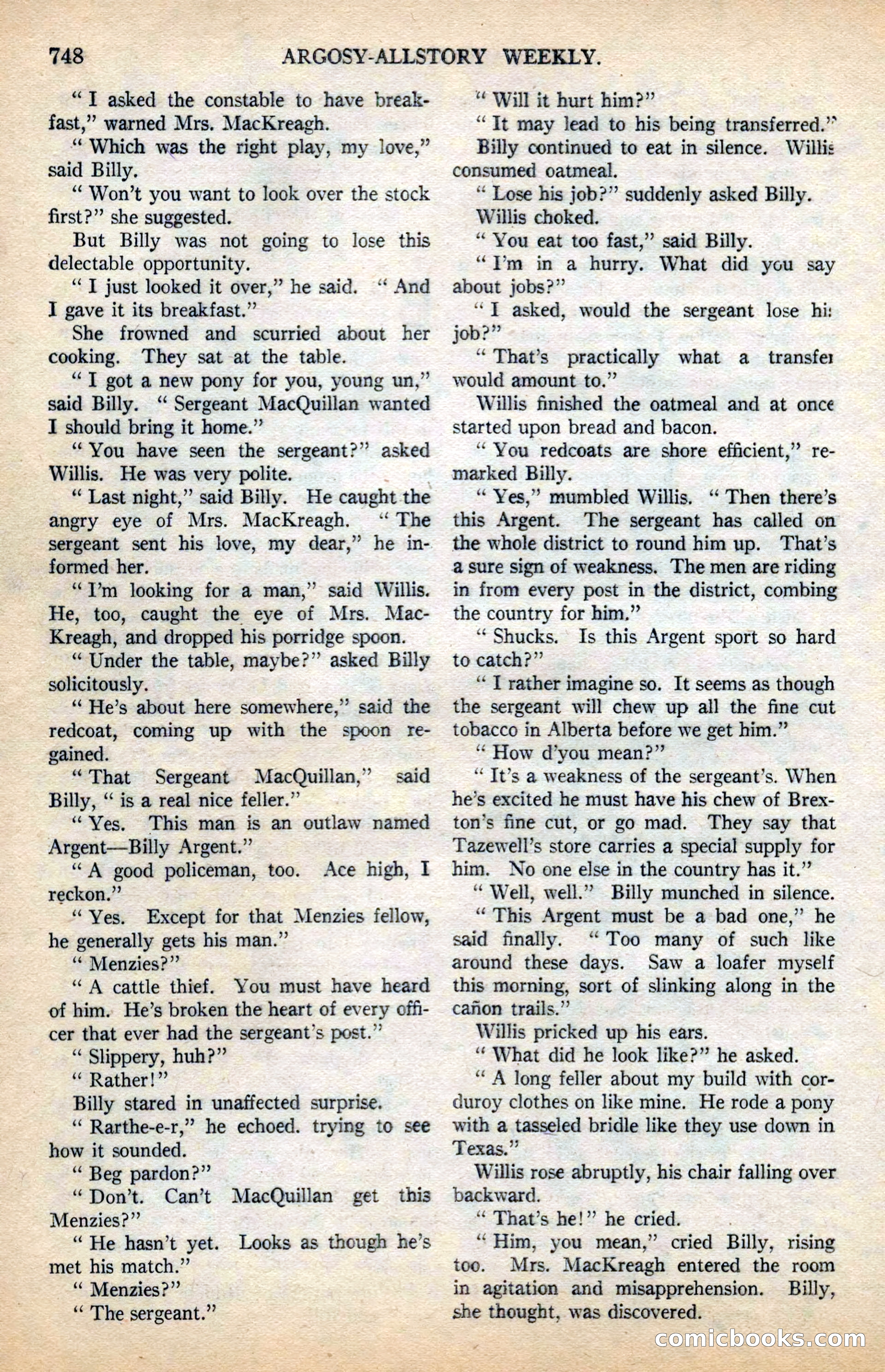 Argosy All-Story Weekly — page 122 of 178