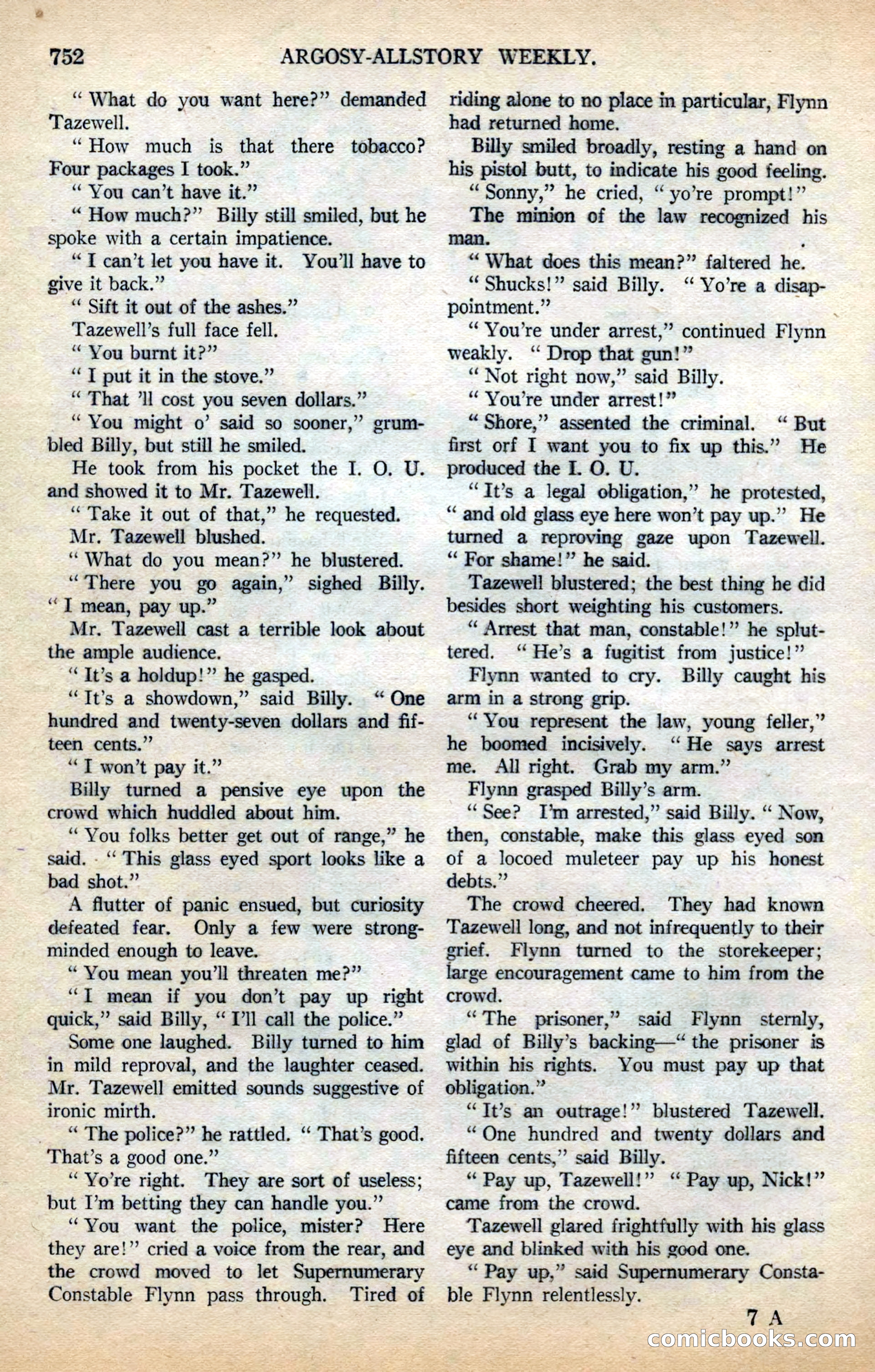 Argosy All-Story Weekly — page 126 of 178