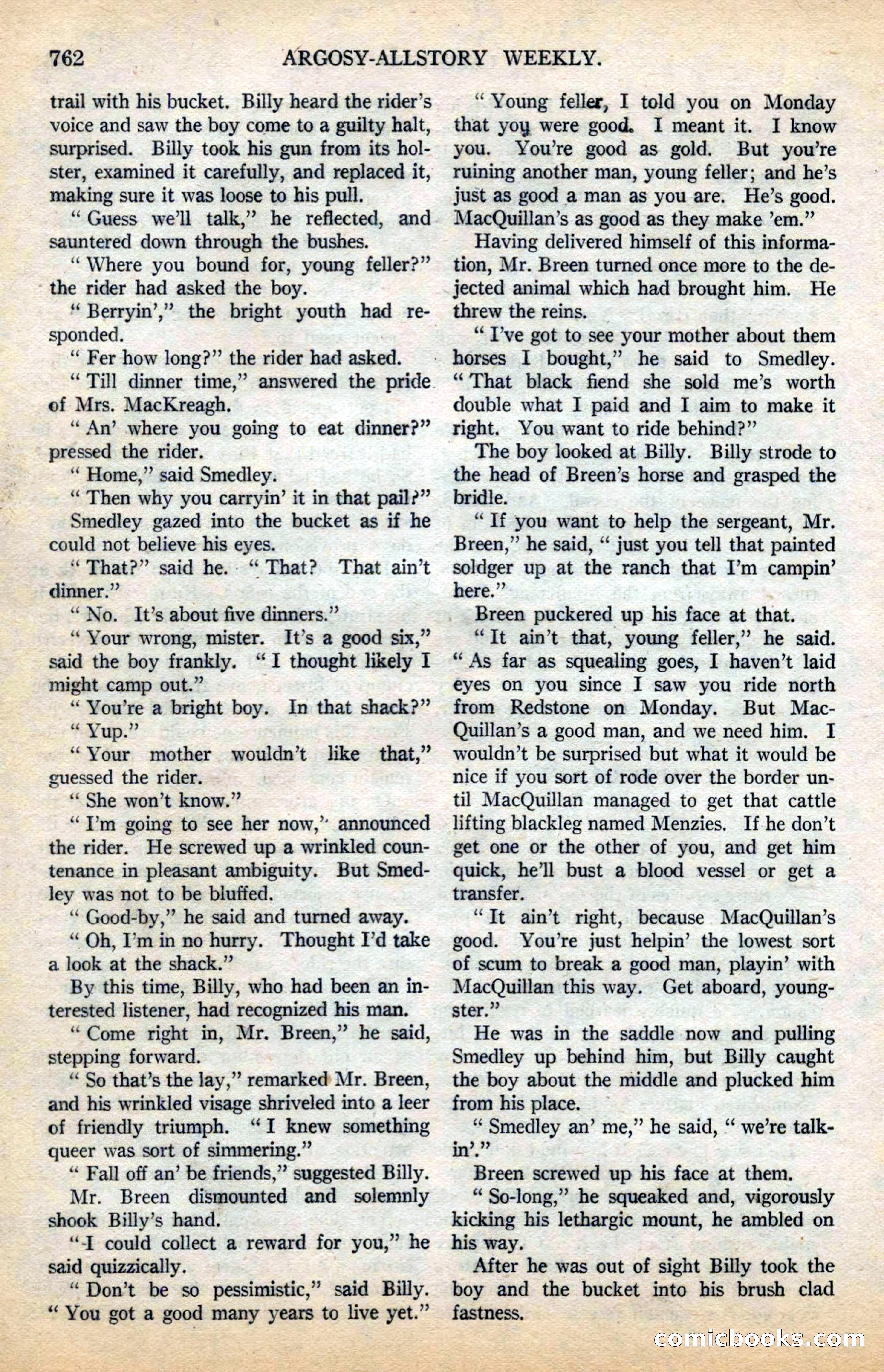 Argosy All-Story Weekly — page 136 of 178