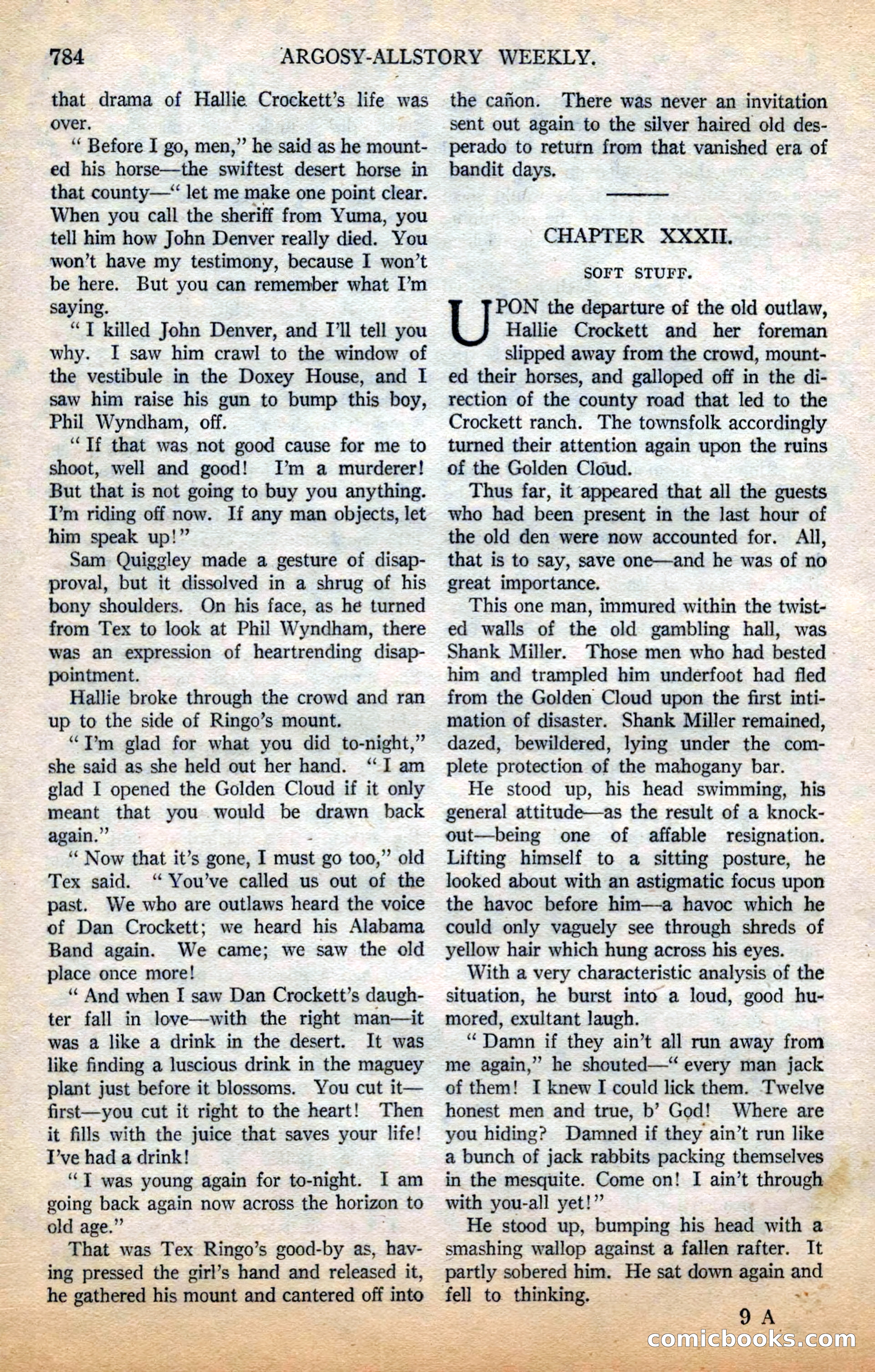 Argosy All-Story Weekly — page 158 of 178