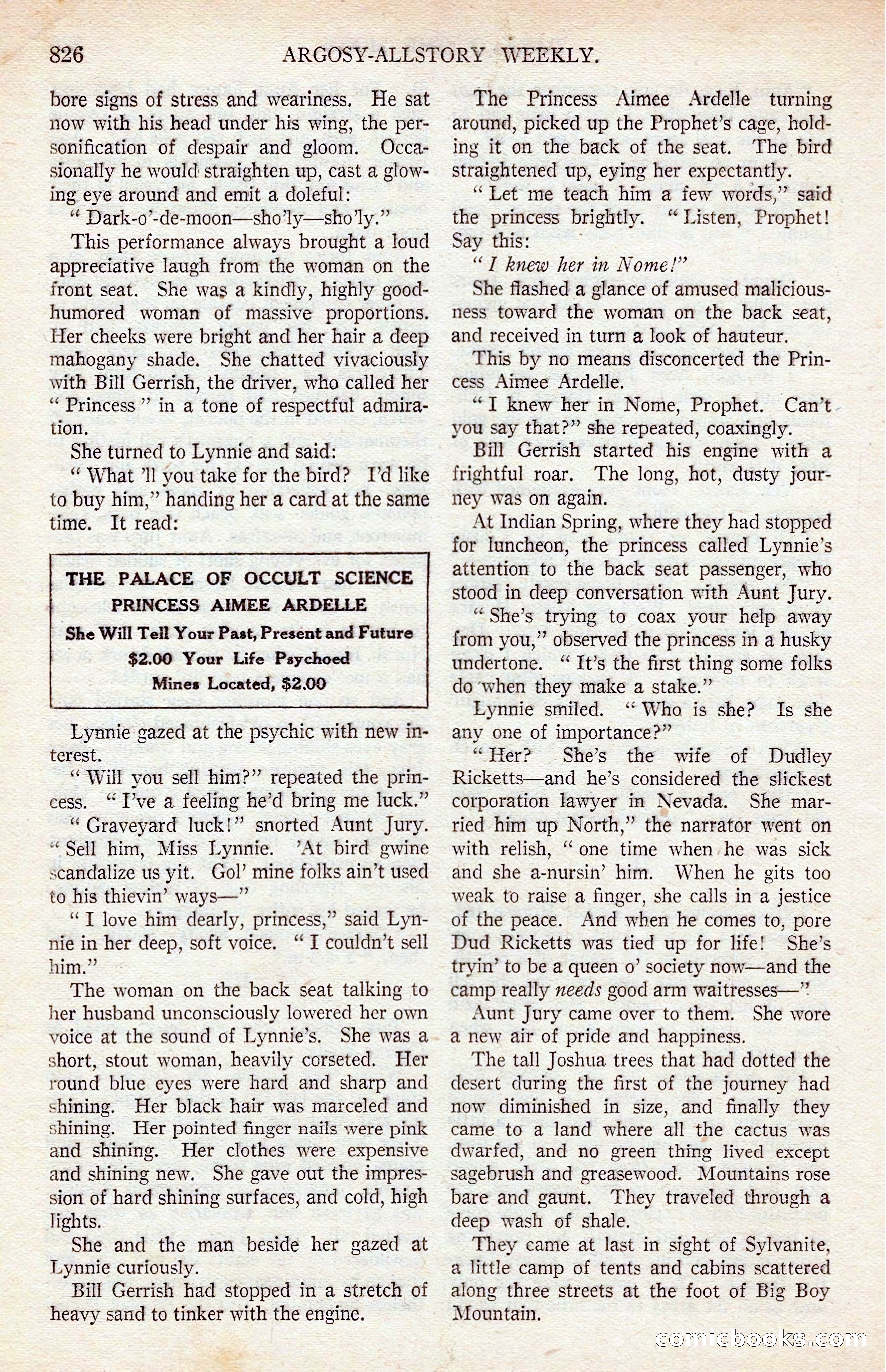 Argosy All-Story Weekly — page 36 of 176