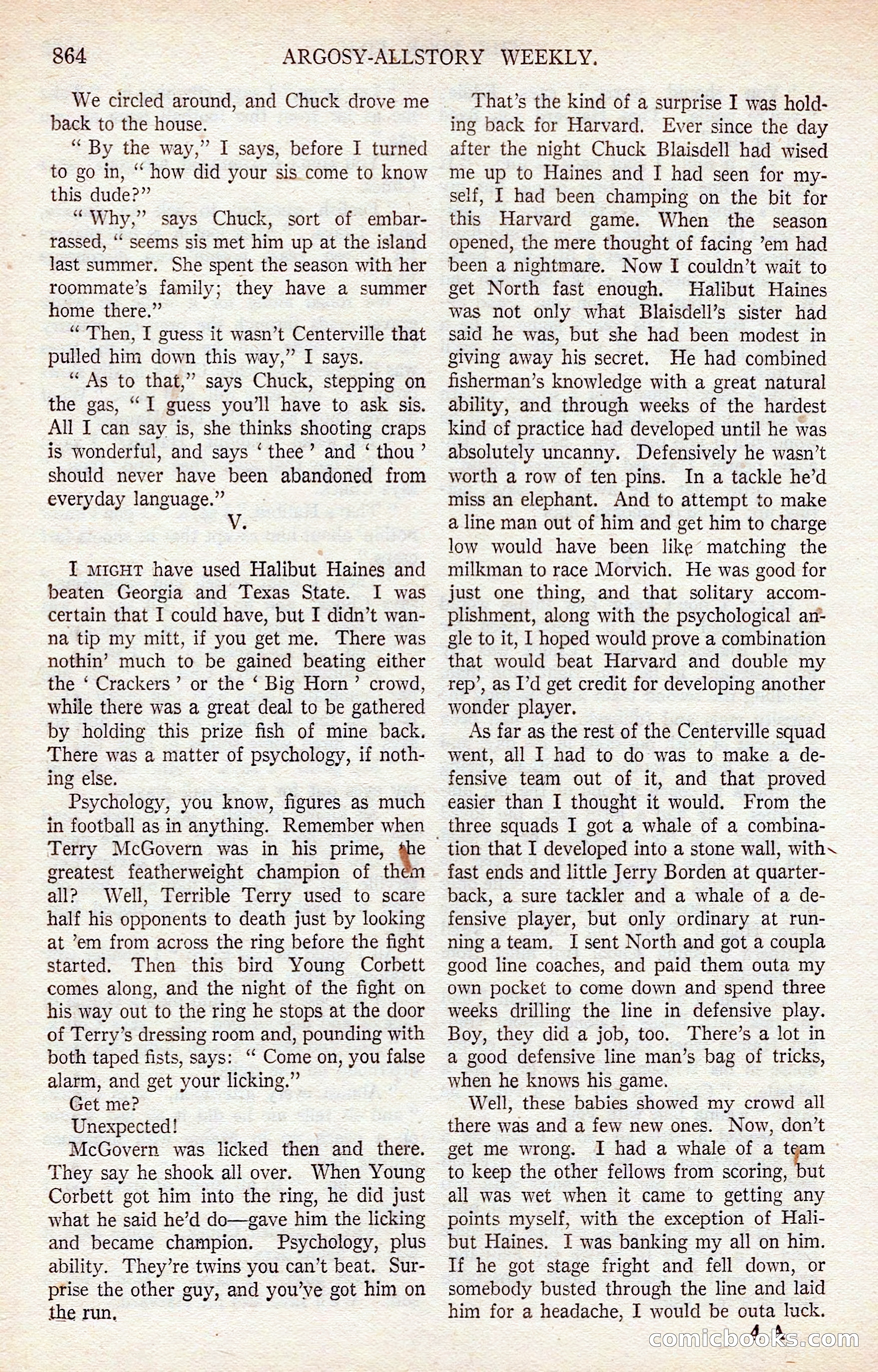 Argosy All-Story Weekly — page 74 of 176