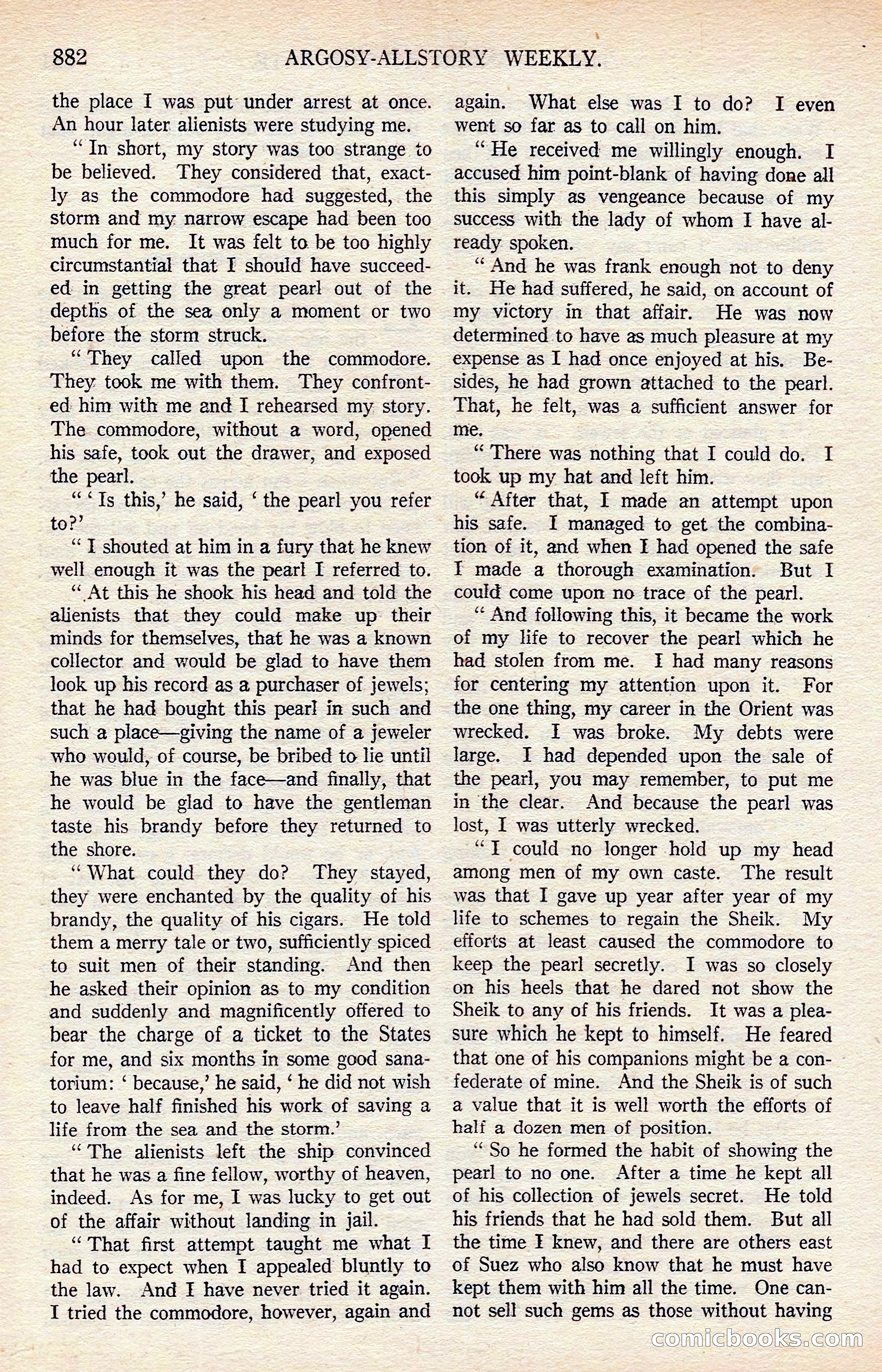 Argosy All-Story Weekly — page 92 of 176