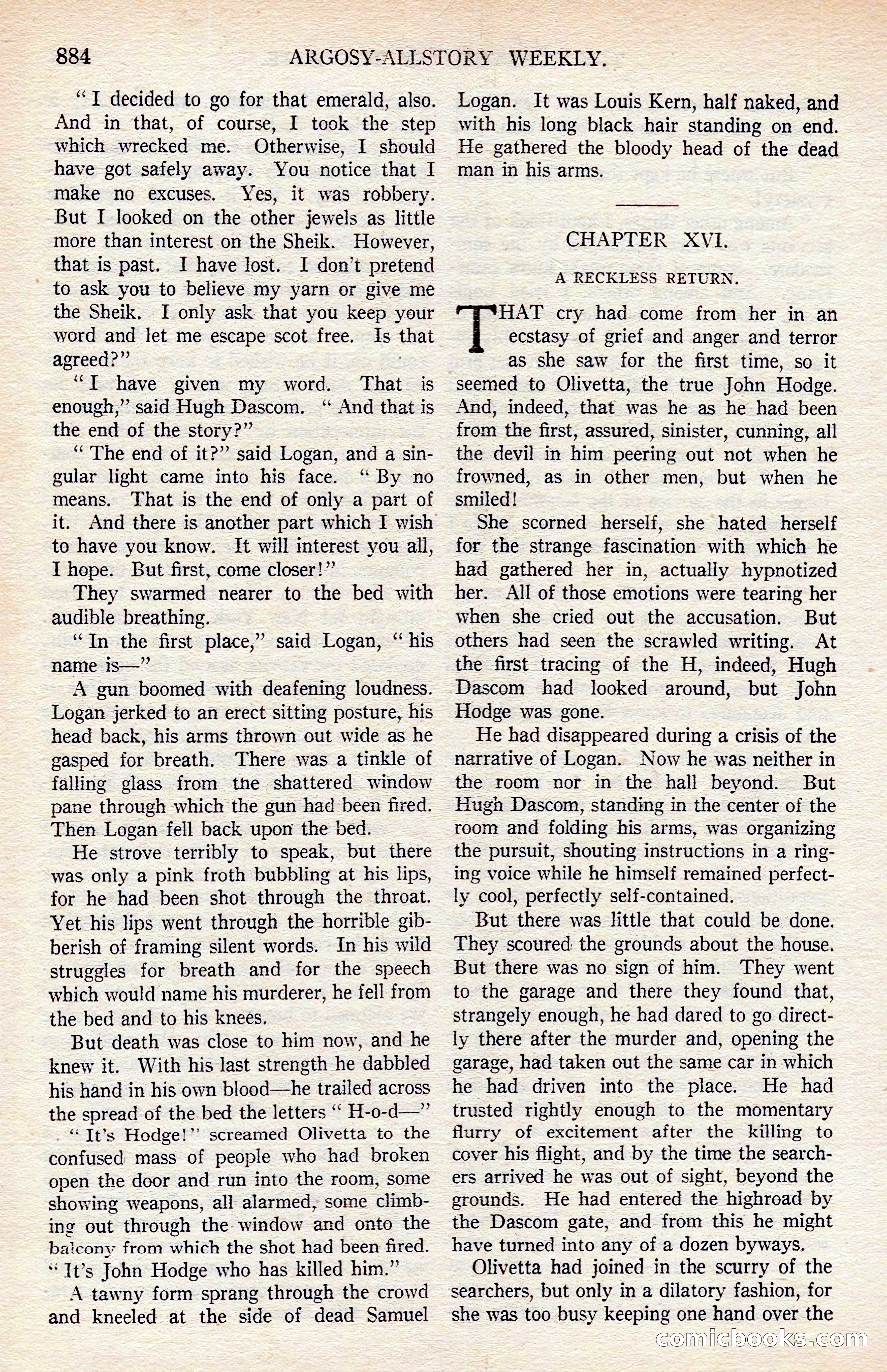 Argosy All-Story Weekly — page 94 of 176