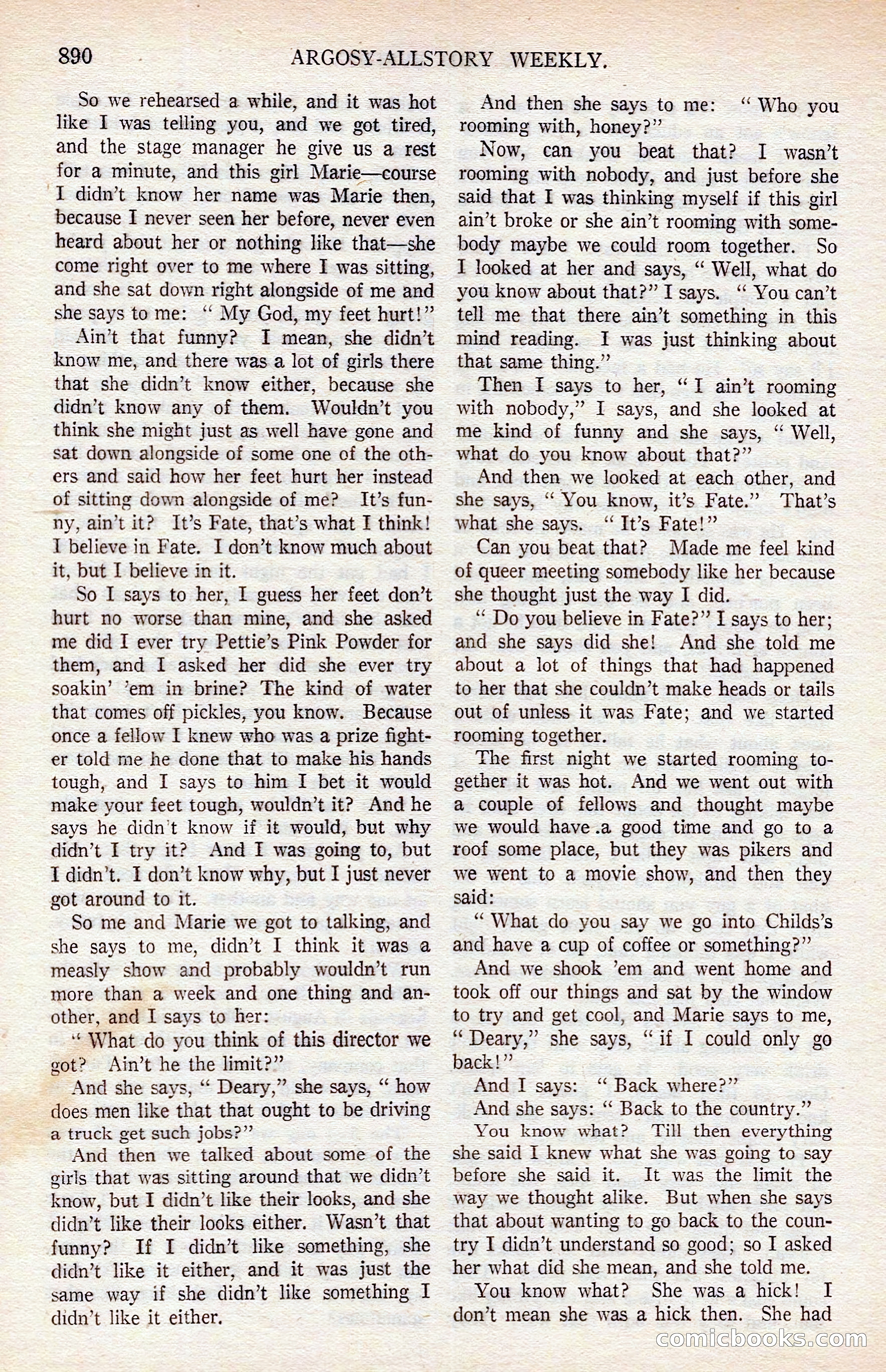 Argosy All-Story Weekly — page 100 of 176