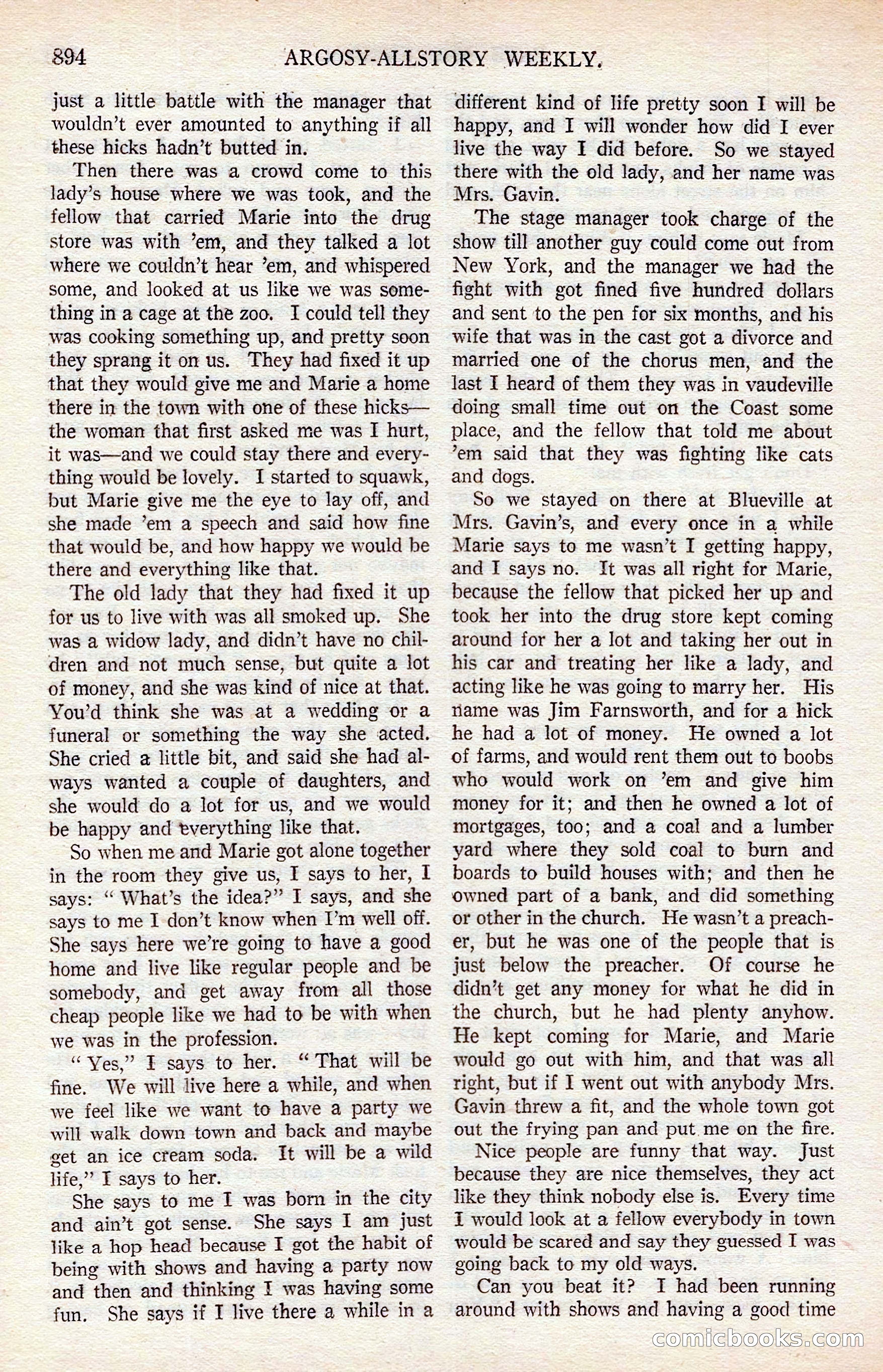 Argosy All-Story Weekly — page 104 of 176